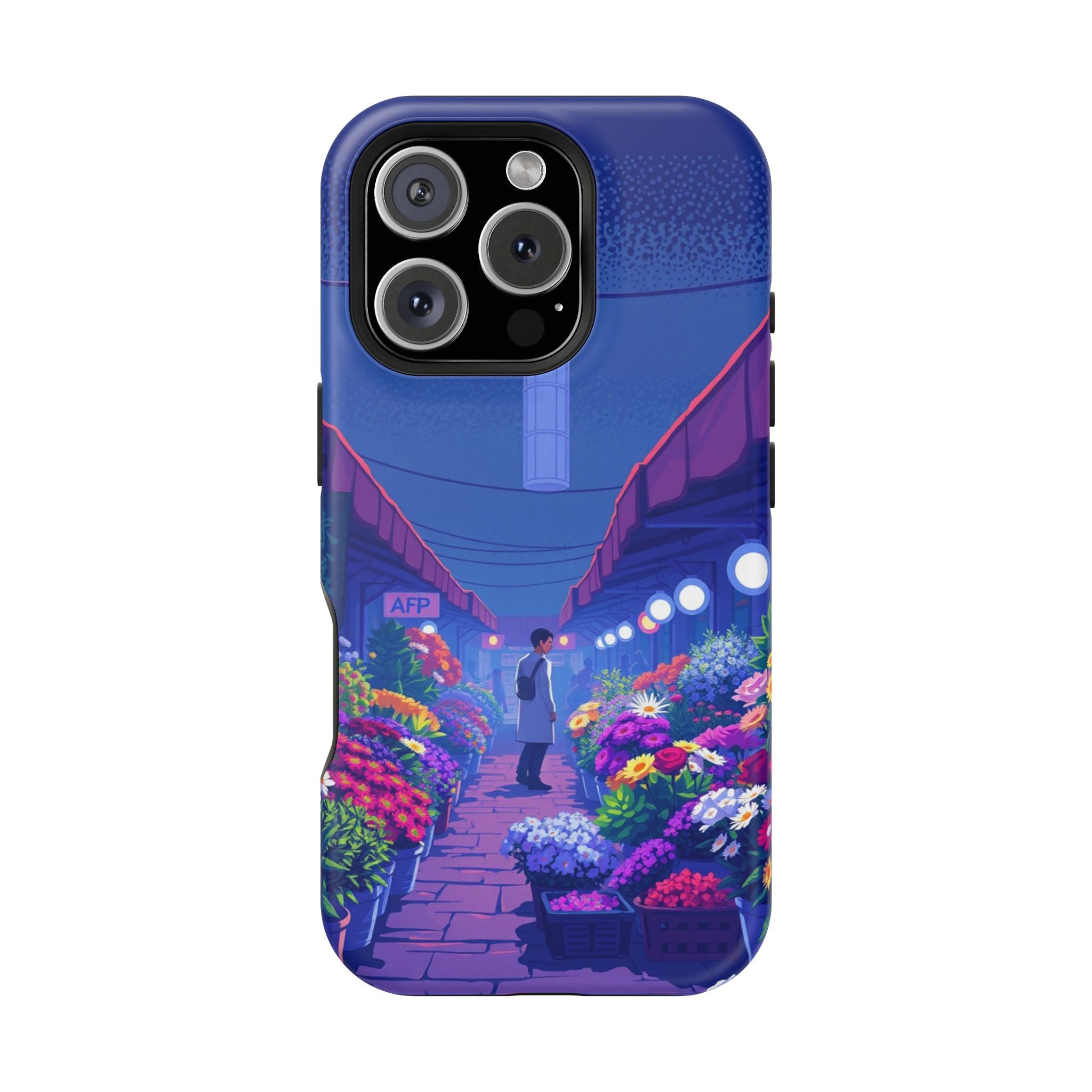 iPhone Flower Market Electric Art Bold Modern Everyday Snap Case · iPhone Case