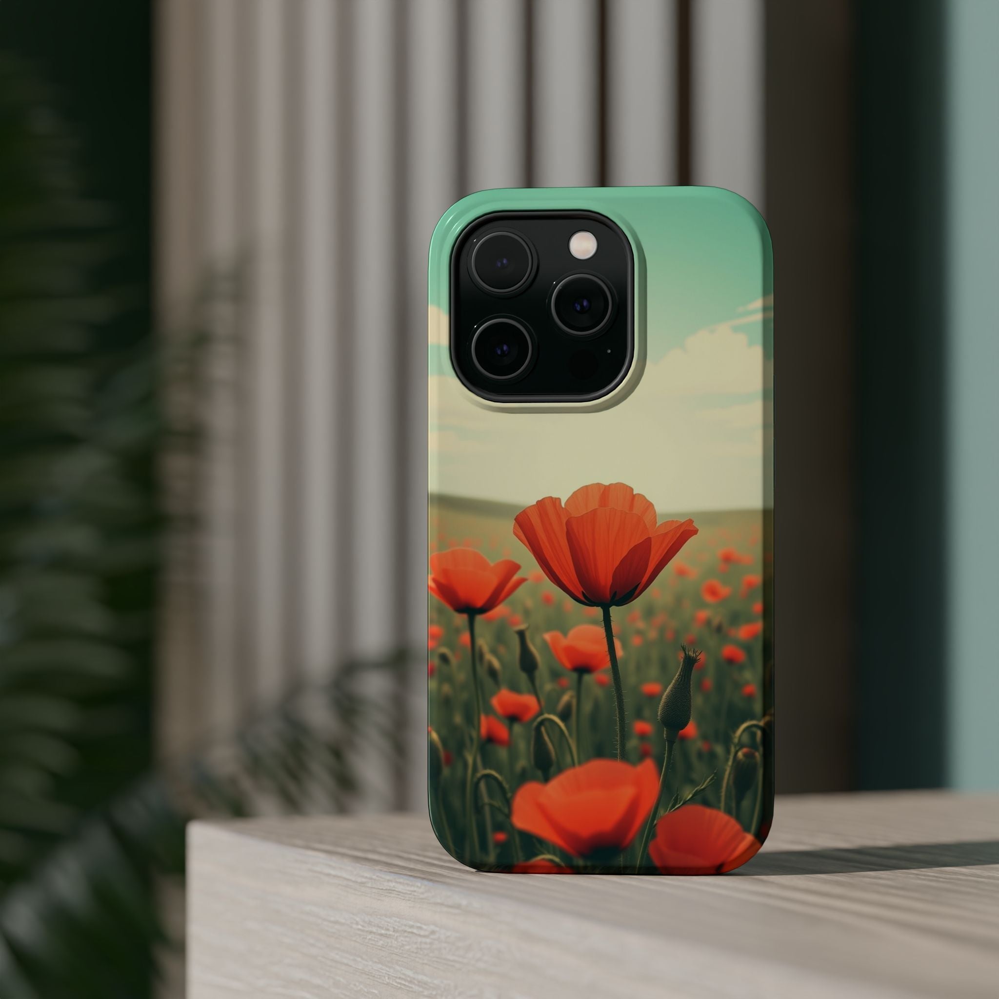 iPhone Radiant Poppy Field Design Bold Modern Everyday Snap Case · iPhone Case