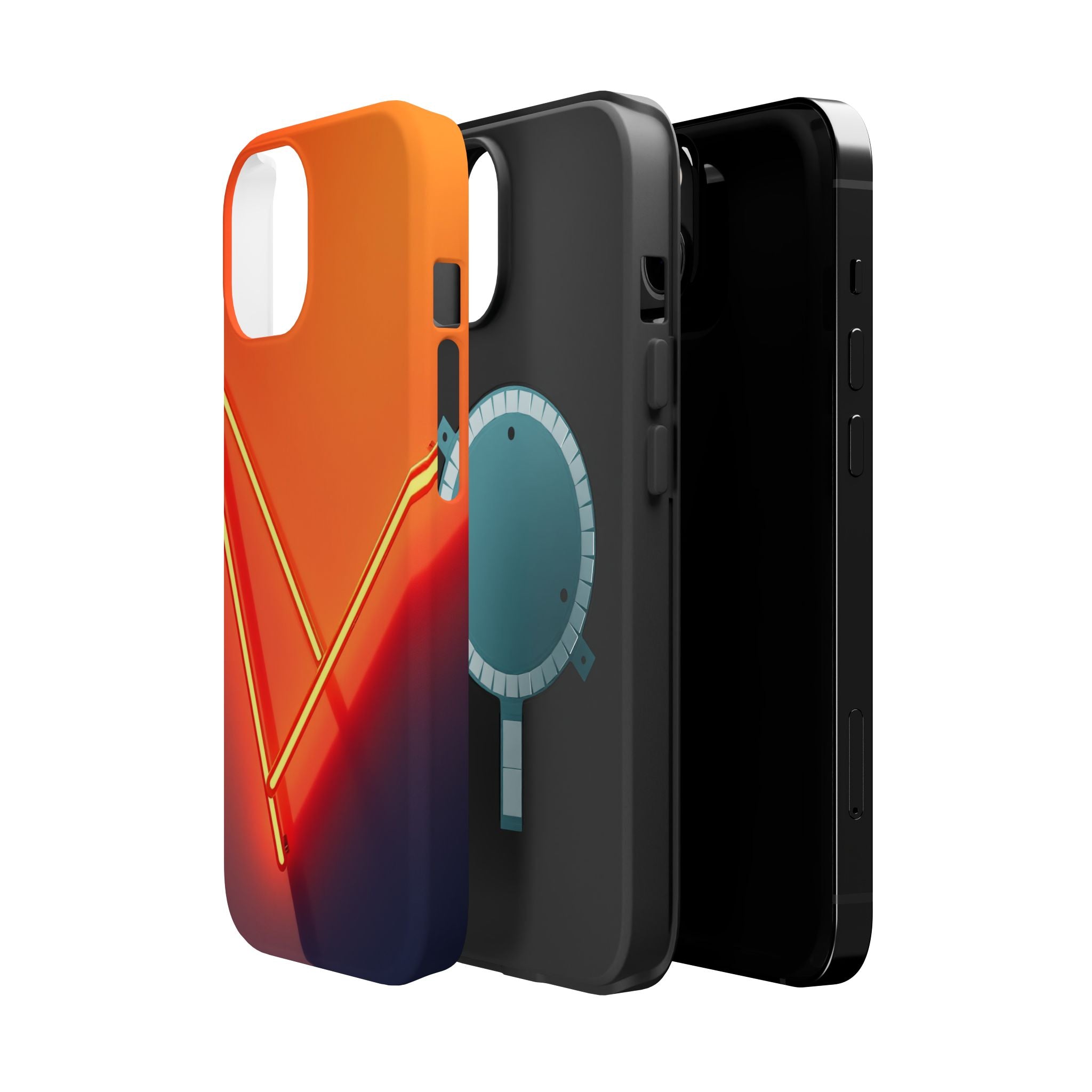 iPhone Neon Geometry Vibrant Watercolor Slim Everyday iPhone Designer · iPhone C