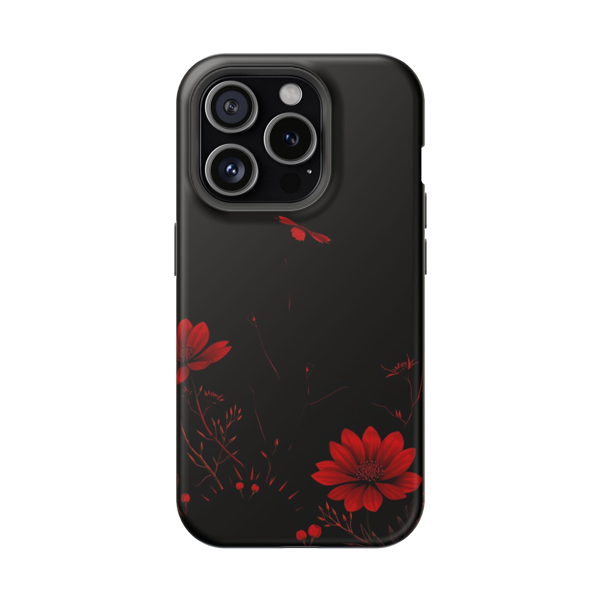 iPhone Black And Crimson Desert Flower Slim Everyday Designer Case · iPhone Case