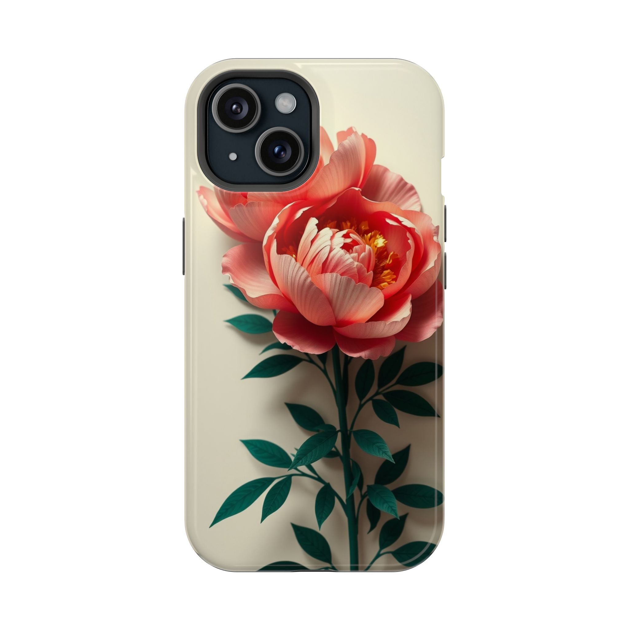 iPhone Emerald Green And Gold Peony Bouquet Slim iPhone Everyday · iPhone Case
