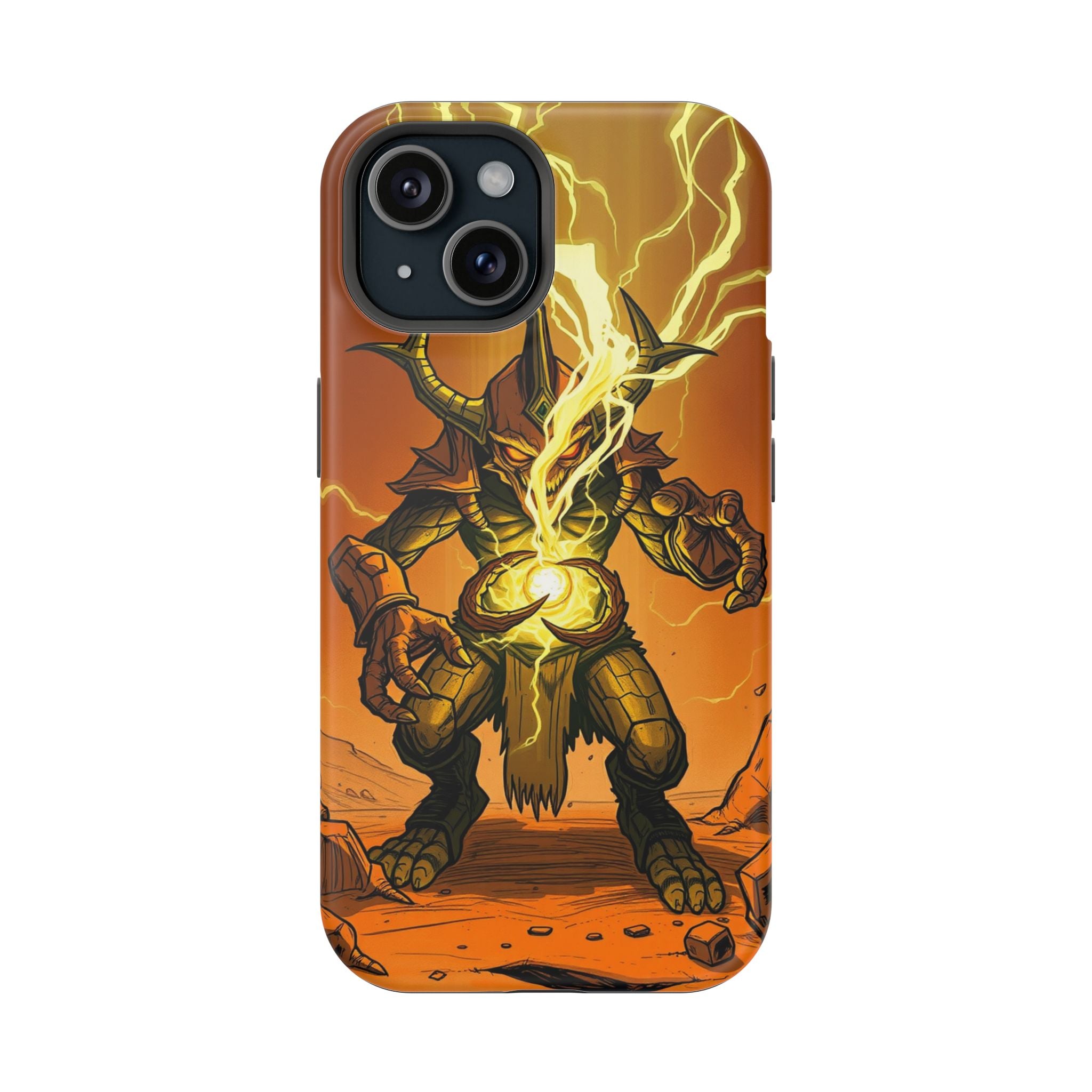 iPhone Burnt Orange And Sand Chaos Goblin Energy Clean Minimal Snap Case · iPhon