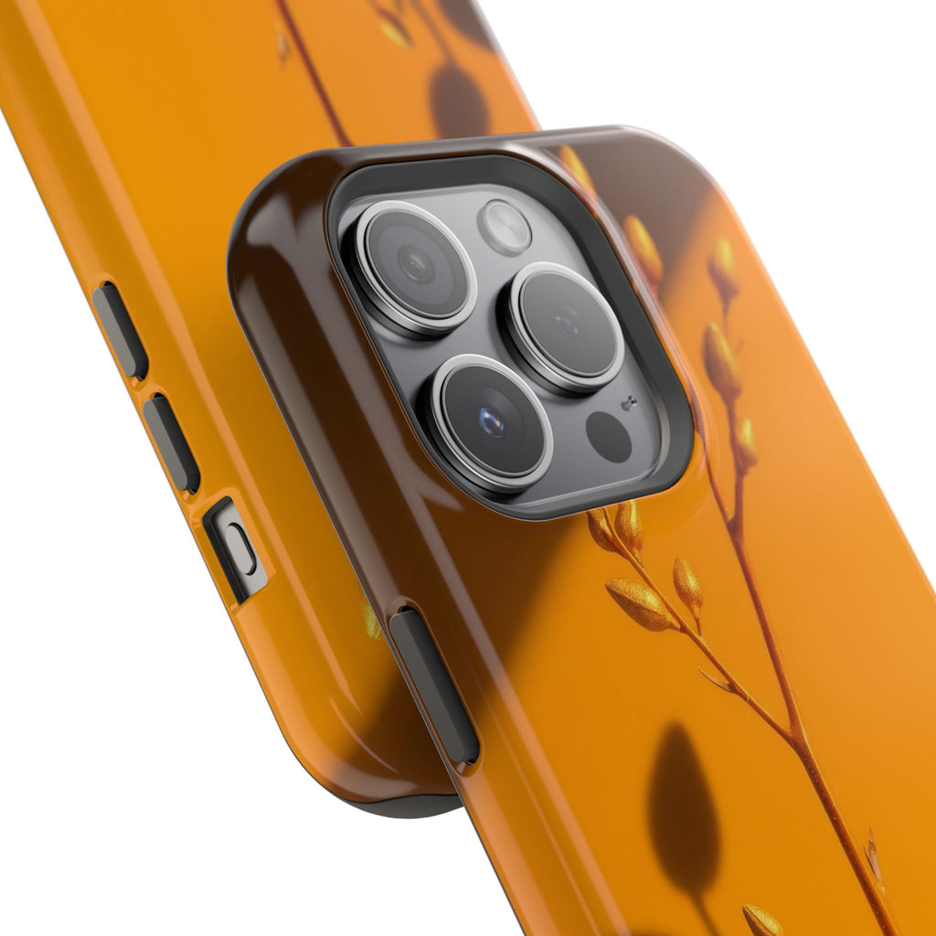 iPhone Mustard And Rust Minimalist Stem Slim Everyday iPhone Designer · iPhone C