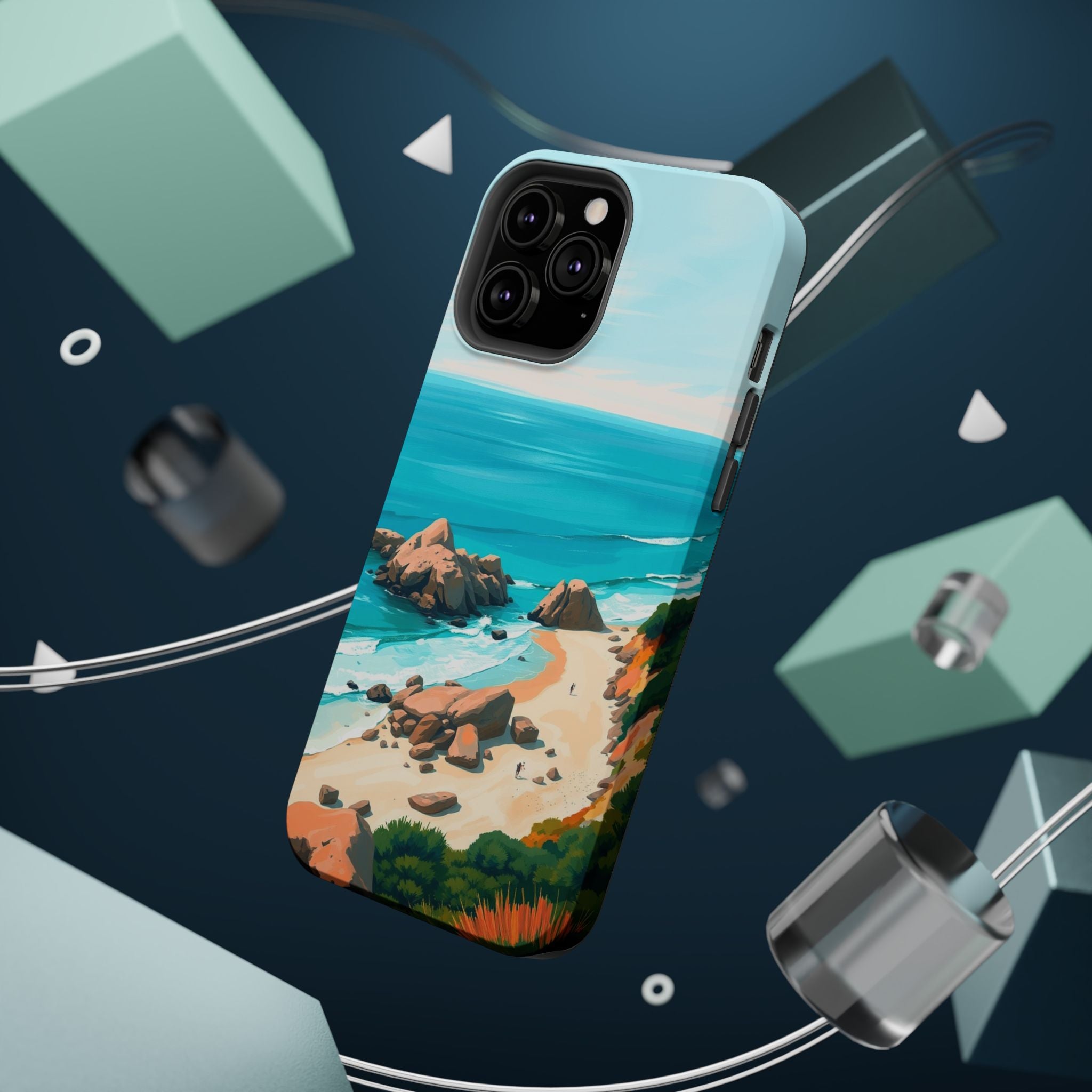 iPhone Pebble Beach Cinematic Art Bold Modern Everyday Snap Case · iPhone Case