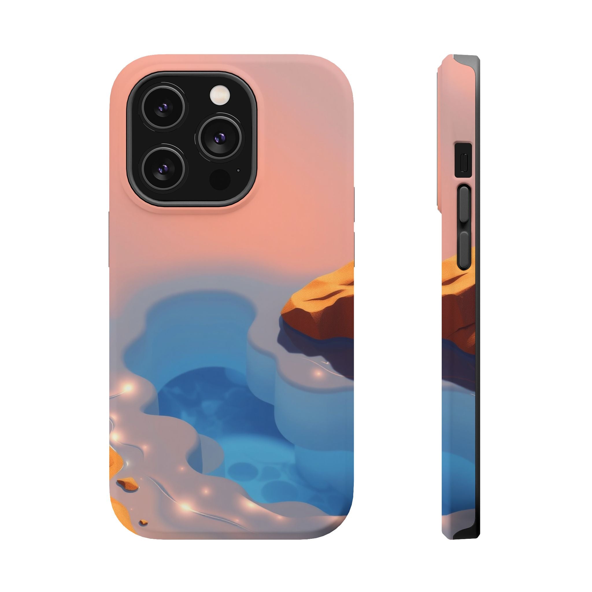 iPhone Burnt Orange And Sand Tidal Pool Slim Everyday iPhone Designer · iPhone C