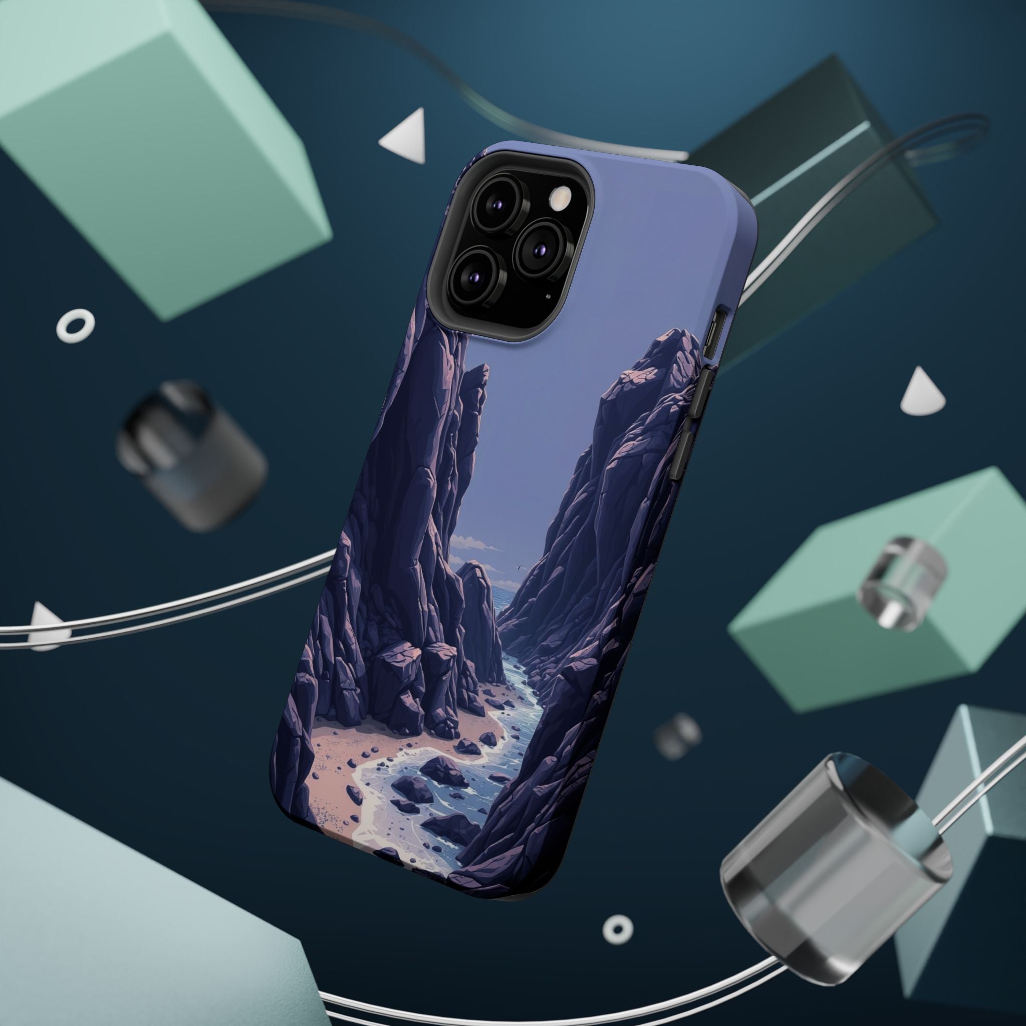 iPhone Rocky Coastline Mystic Art Bold Modern Everyday Snap Case · iPhone Case