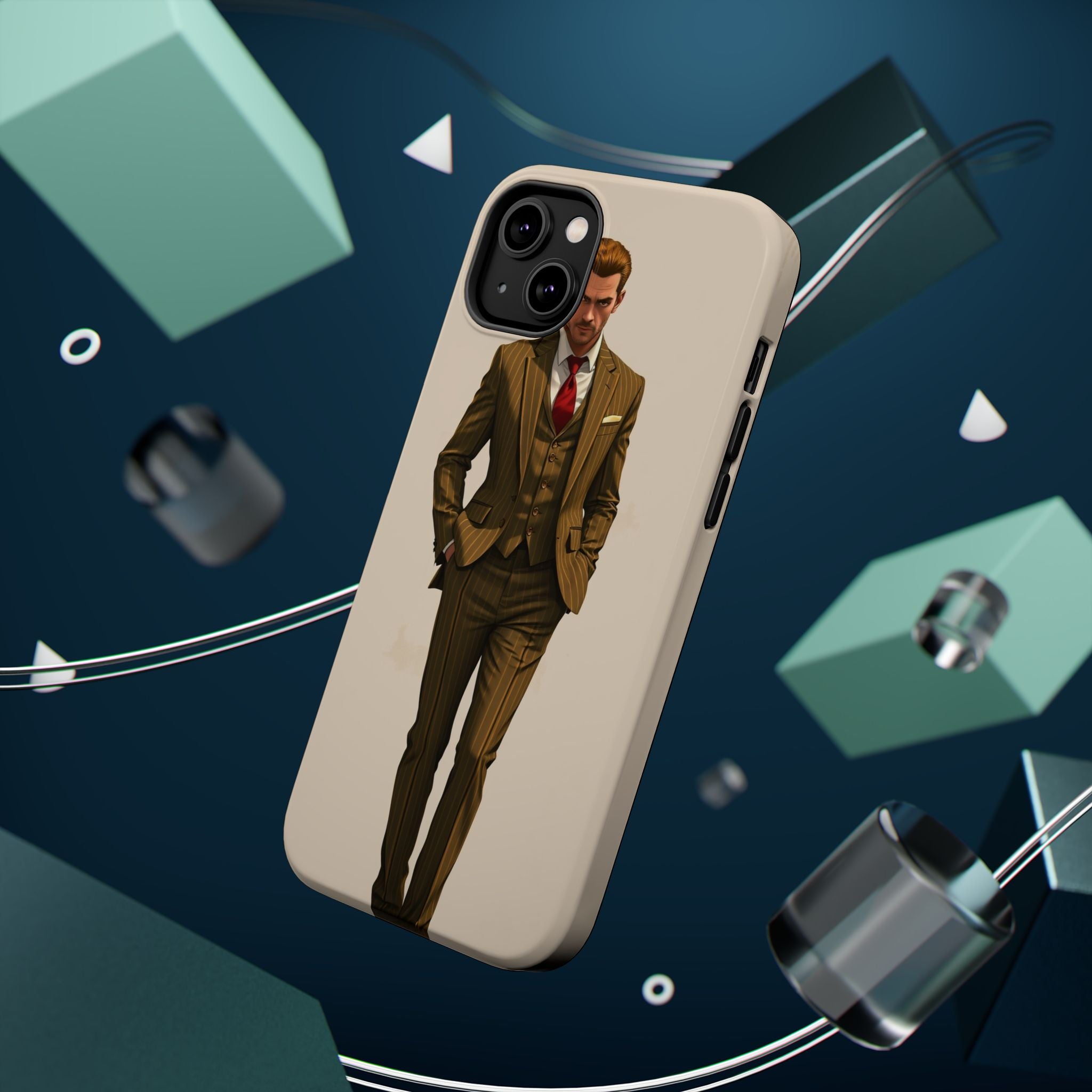 iPhone Pinstripe Suit Grunge Distressed Slim Everyday Designer Case · iPhone Cas