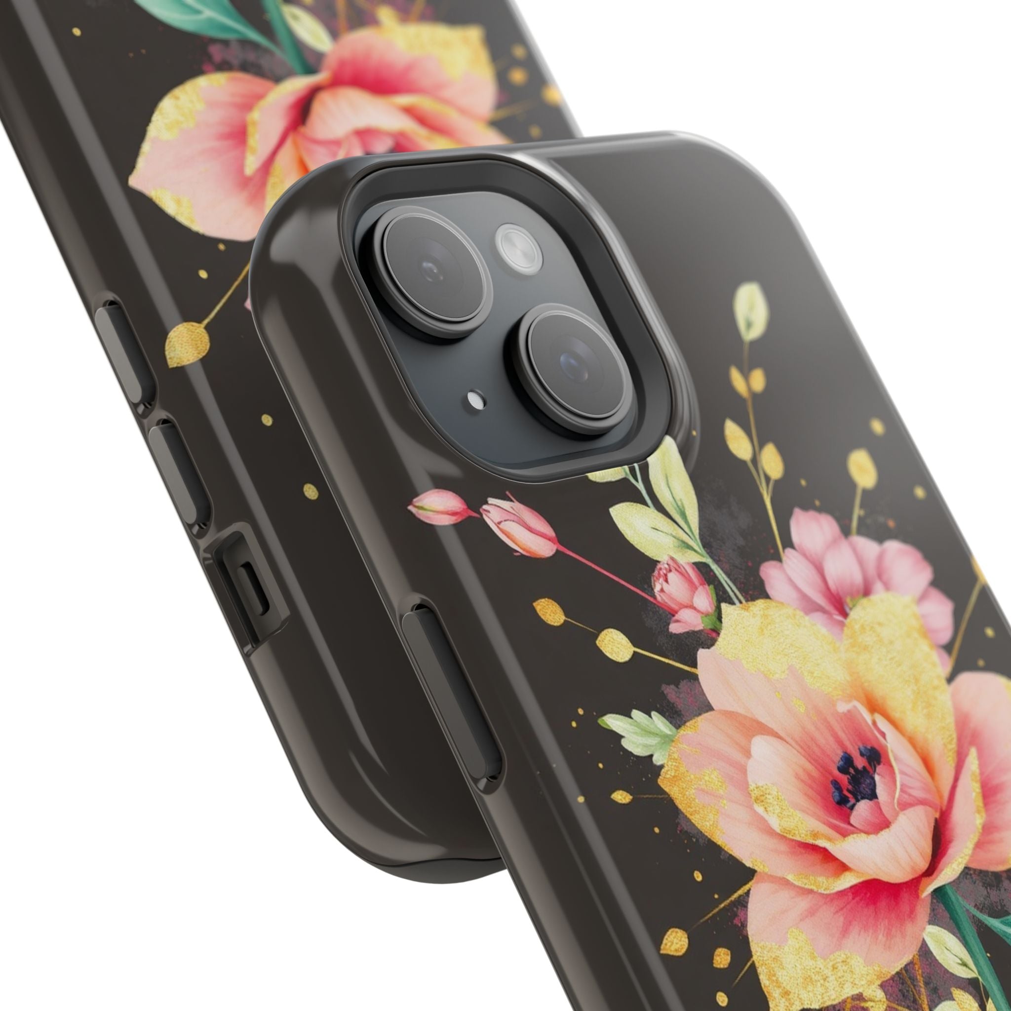 iPhone Earthy Floral Watercolor Splash Design Clean iPhone 14 Minimal · iPhone C
