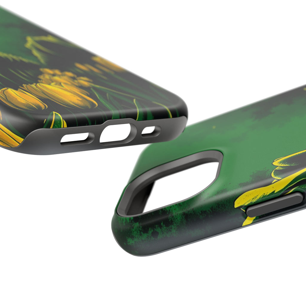 iPhone Tulip Row Emerald Green And Gold Slim Snap Case · iPhone Case