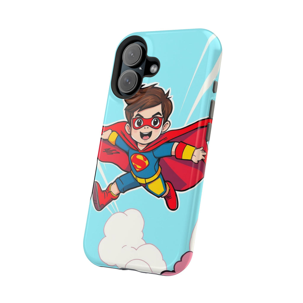 iPhone Kid Superhero Flying Kids Fun iPhone Phone Case Gift Slim · iPhone Case