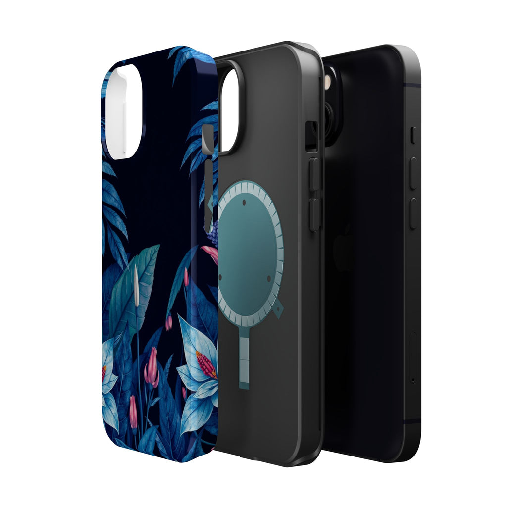 iPhone Serene Jungle Floral Design Clean Minimal Snap Cas Slim Snap Case · iPhon