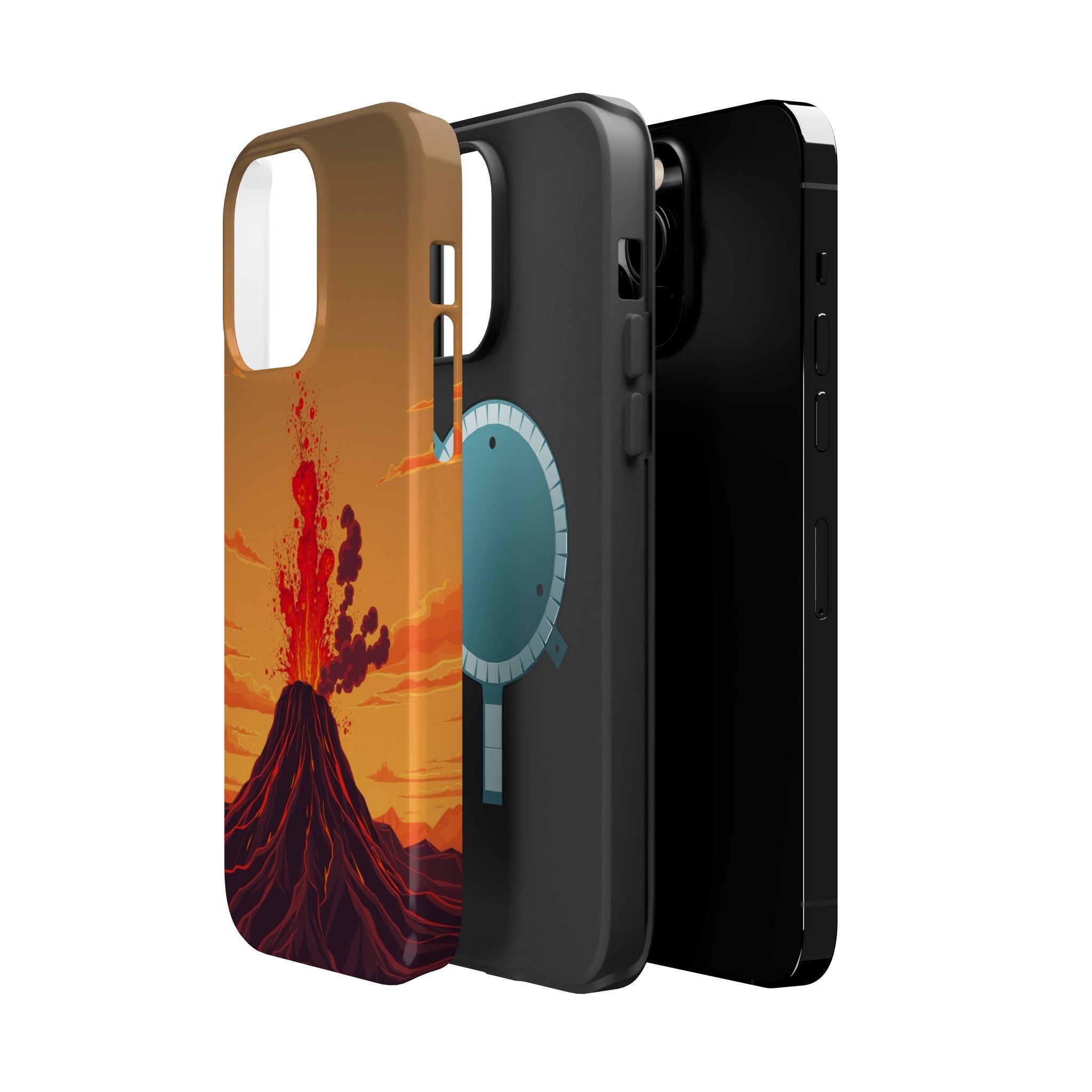 iPhone Sunset Amber And Peach Volcanic Eruption Soft iPhone Finish · iPhone Case
