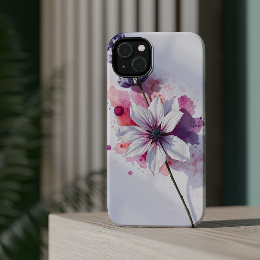 iPhone Floral Watercolor Splash Bold Art Slim Everyday iPhone 15 · iPhone Case