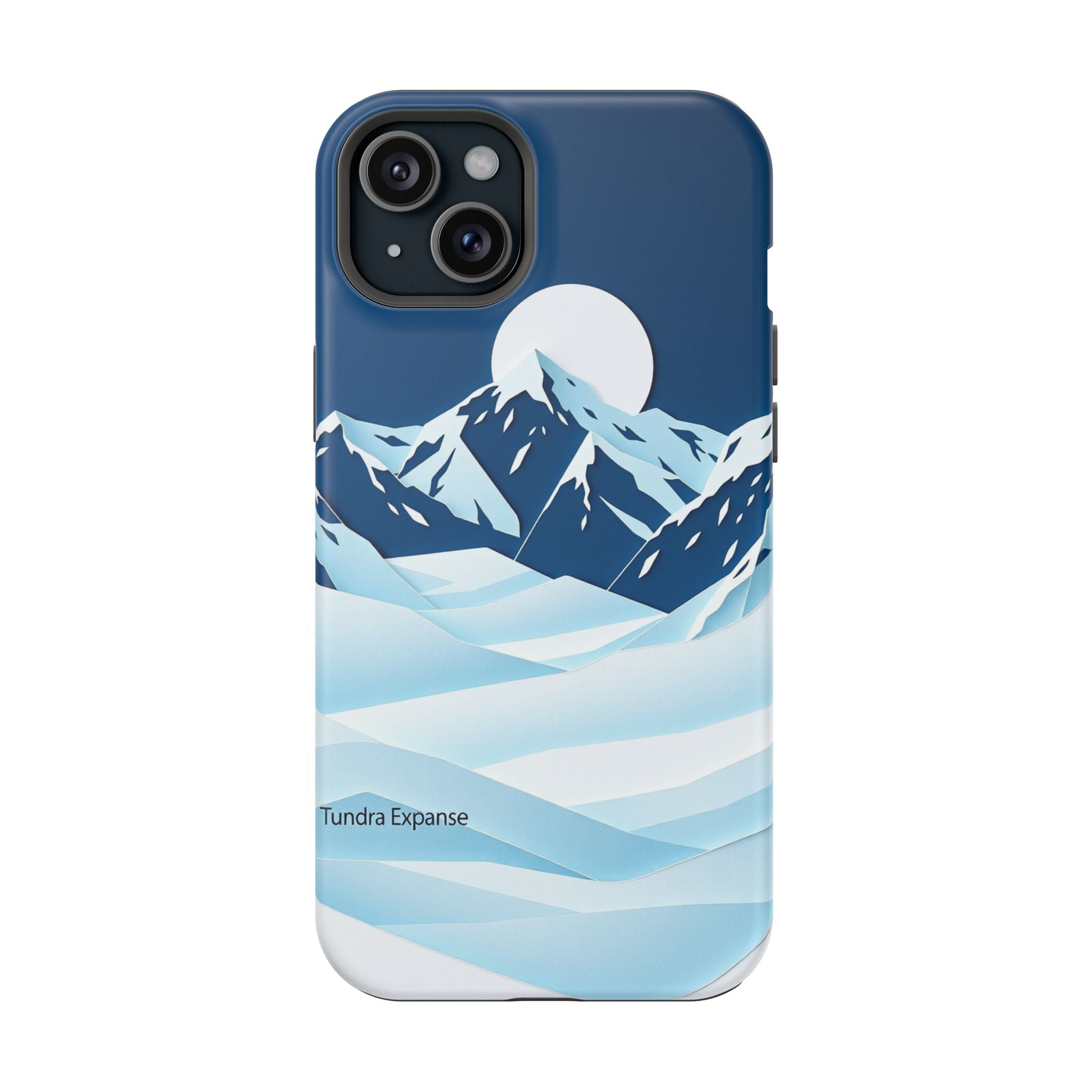 iPhone Midnight Blue And Silver Tundra Expanse Clean iPhone 12 Minimal · iPhone