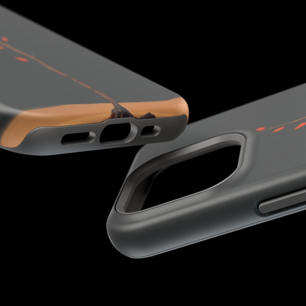 iPhone Burnt Orange And Sand Minimalist Stem Slim iPhone Everyday · iPhone Case