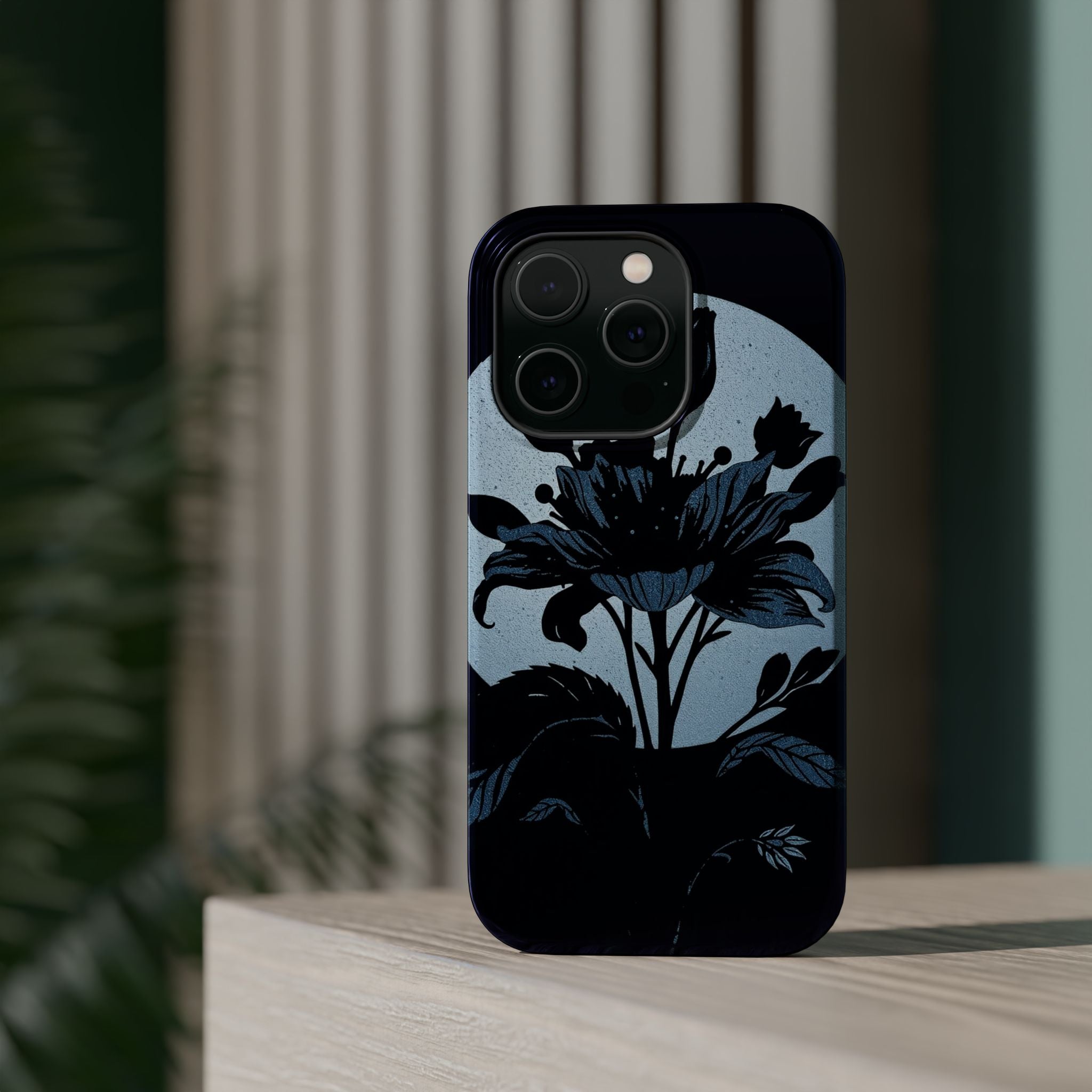 iPhone Radiant Floral Silhouette Design Slim Everyday Designer Case · iPhone Cas