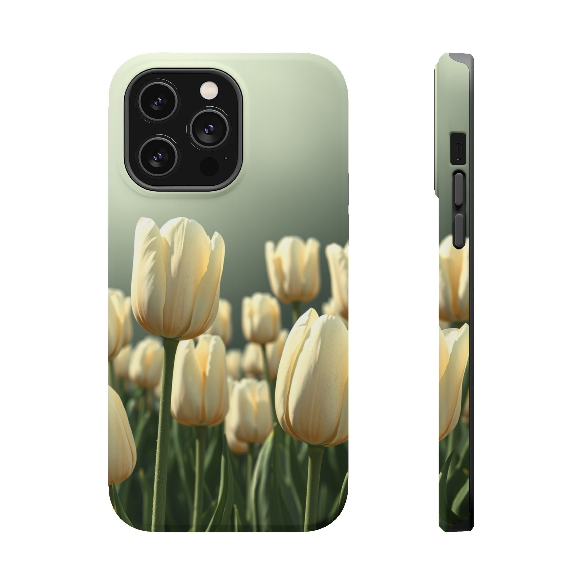 iPhone Tulip Row Serene Design Slim Everyday Designer Case · iPhone Case