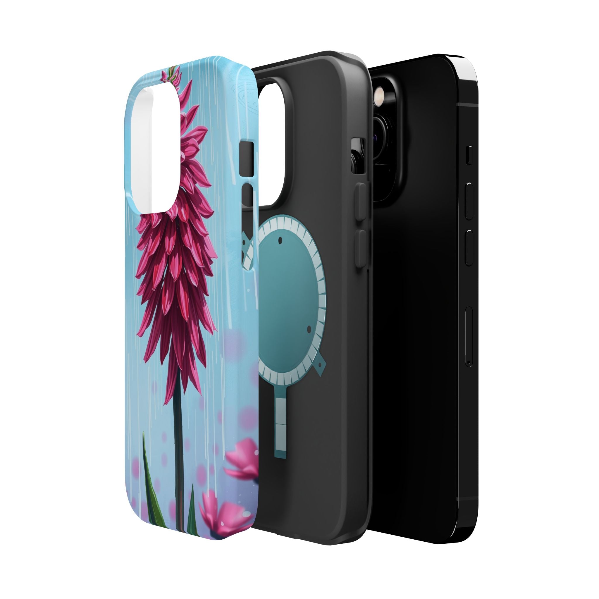 iPhone Cyan And Magenta Spring Shower Bloom Slim iPhone Everyday · iPhone Case