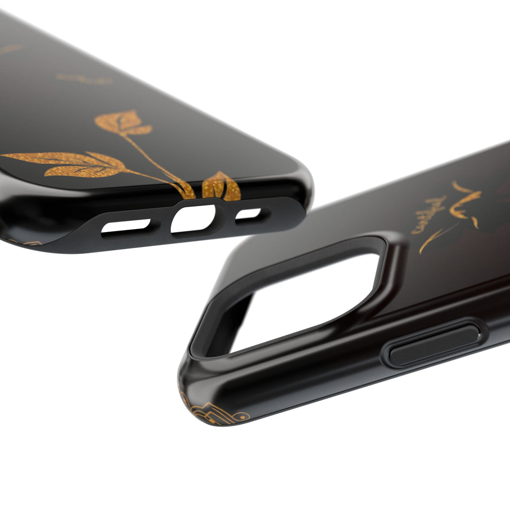 iPhone Earthy Floral Silhouette Design Slim Everyday Designer Case · iPhone Case