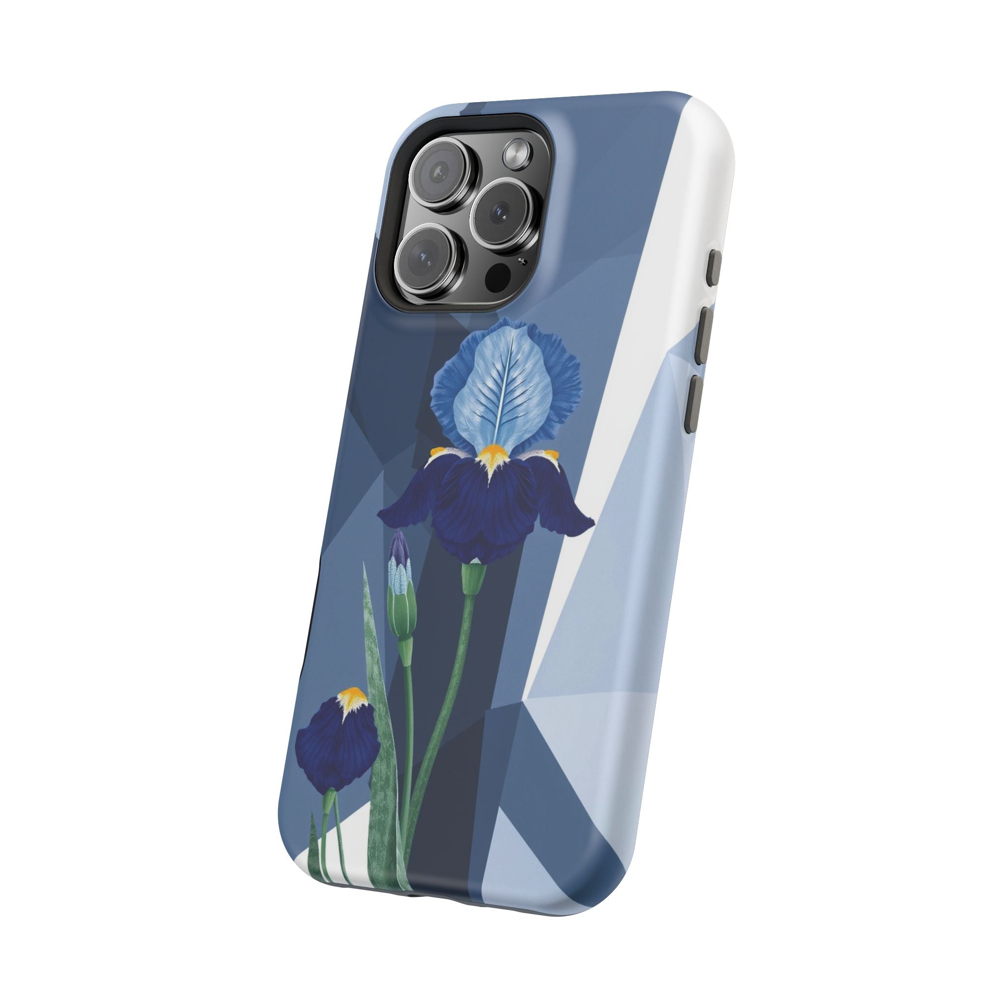 iPhone Earthy Iris Garden Design Bold Modern Everyday Snap Case · iPhone Case