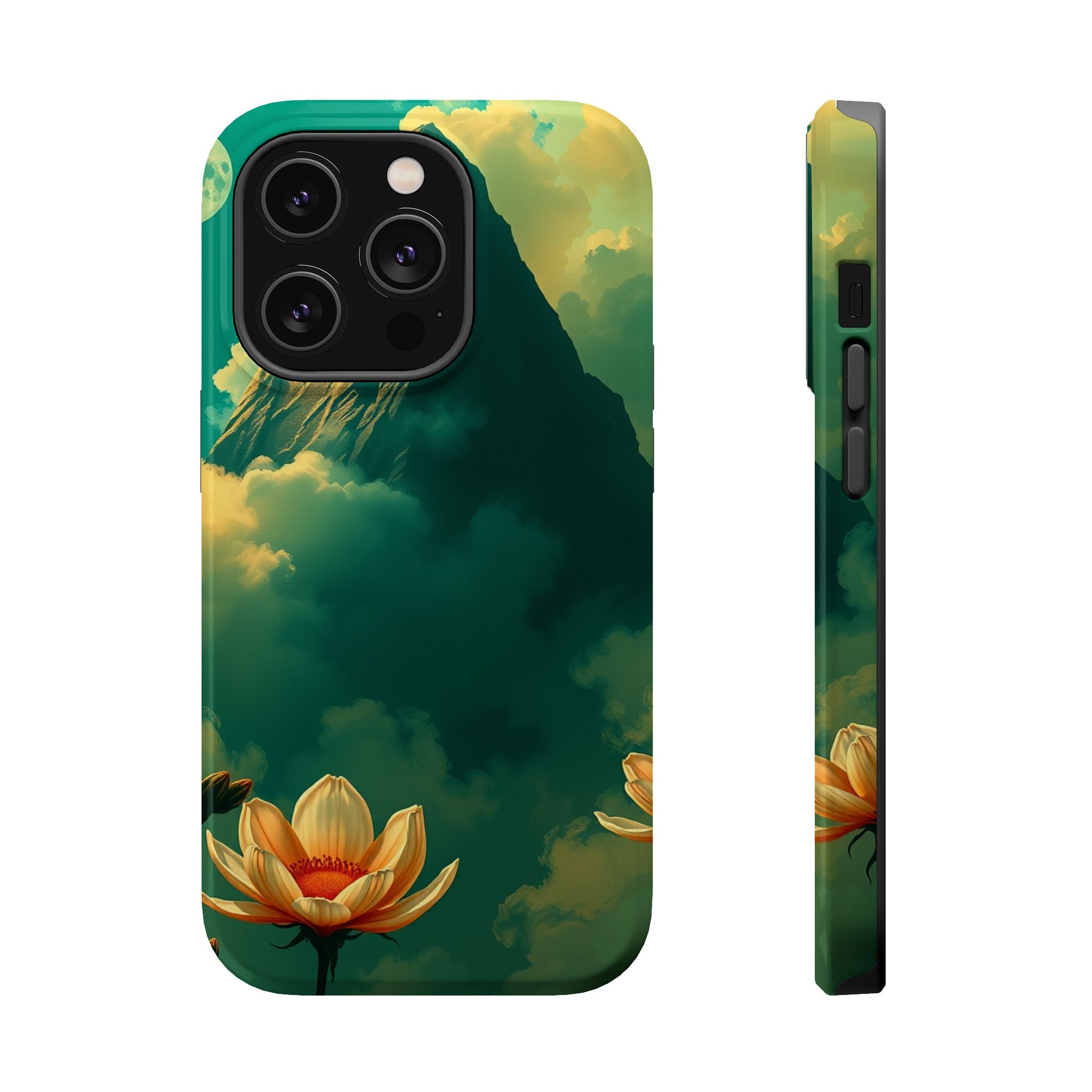 iPhone Emerald Green And Gold Night Bloomer Slim iPhone Everyday · iPhone Case