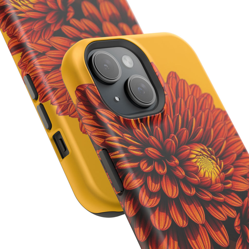 iPhone Mustard And Rust Ranunculus Stack Slim Everyday iPhone 14 · iPhone Case