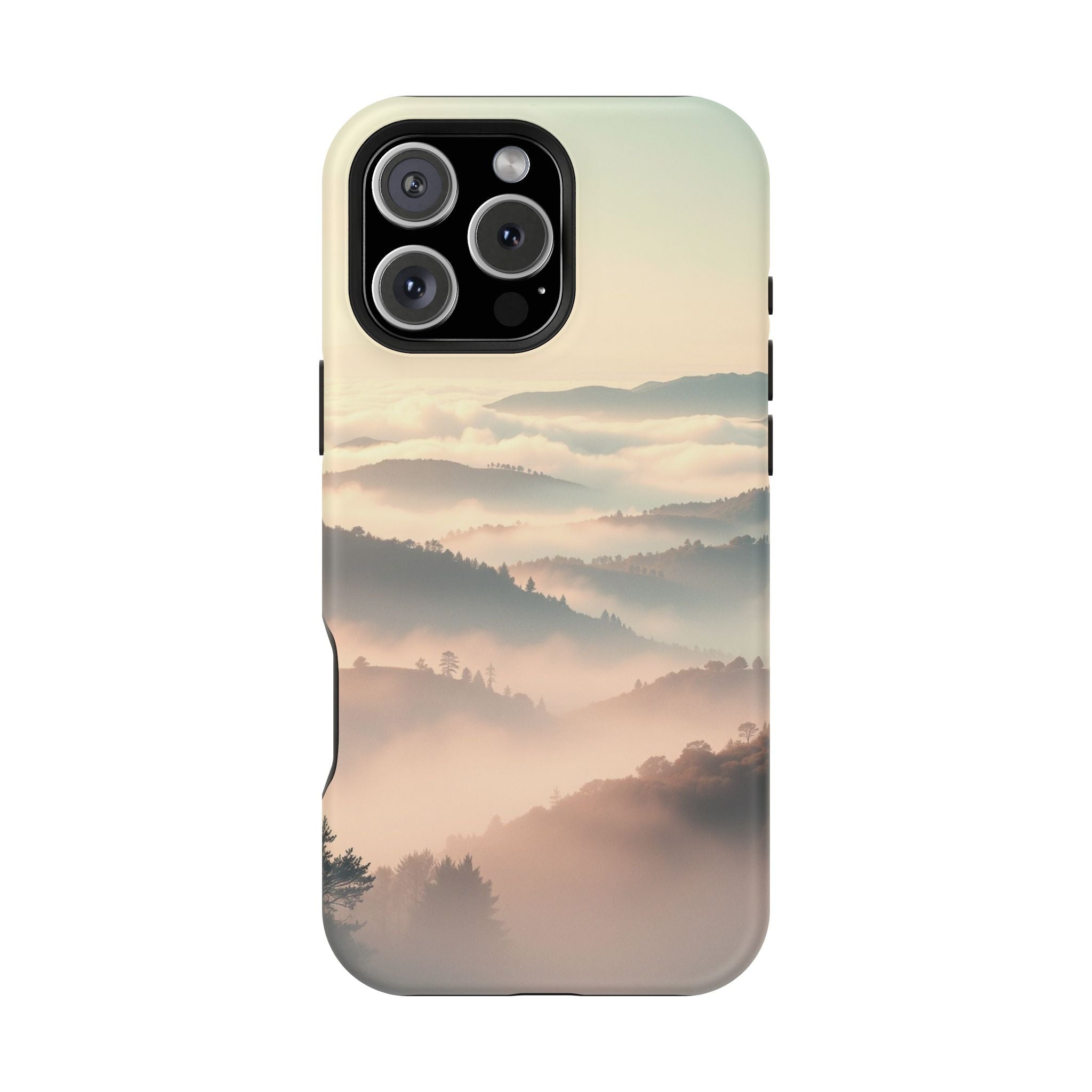 iPhone Mint And Blush Fog Rolling Over Hills Slim iPhone Everyday · iPhone Case