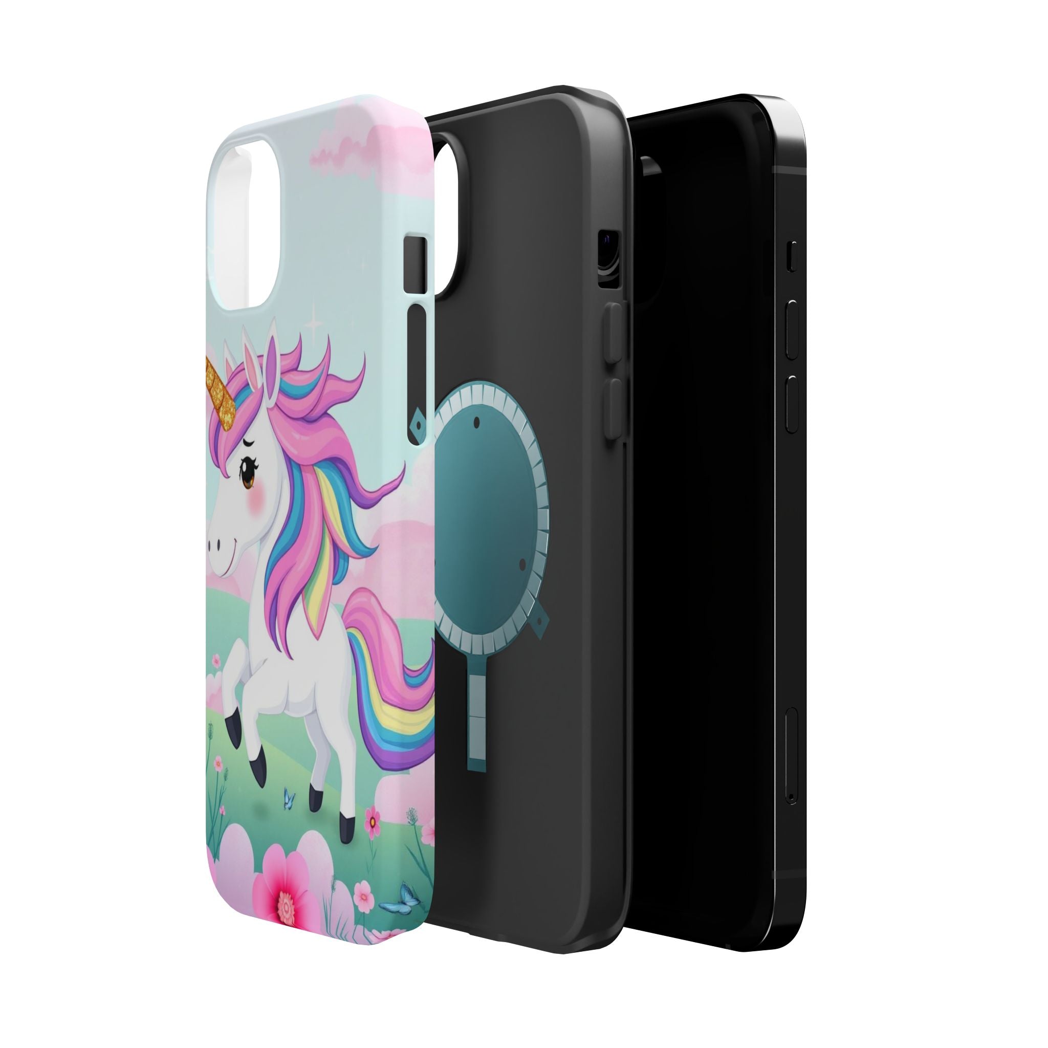 iPhone Rainbow Unicorn Kids Fun Soft iPhone Phone Case Gift Finish · iPhone Case