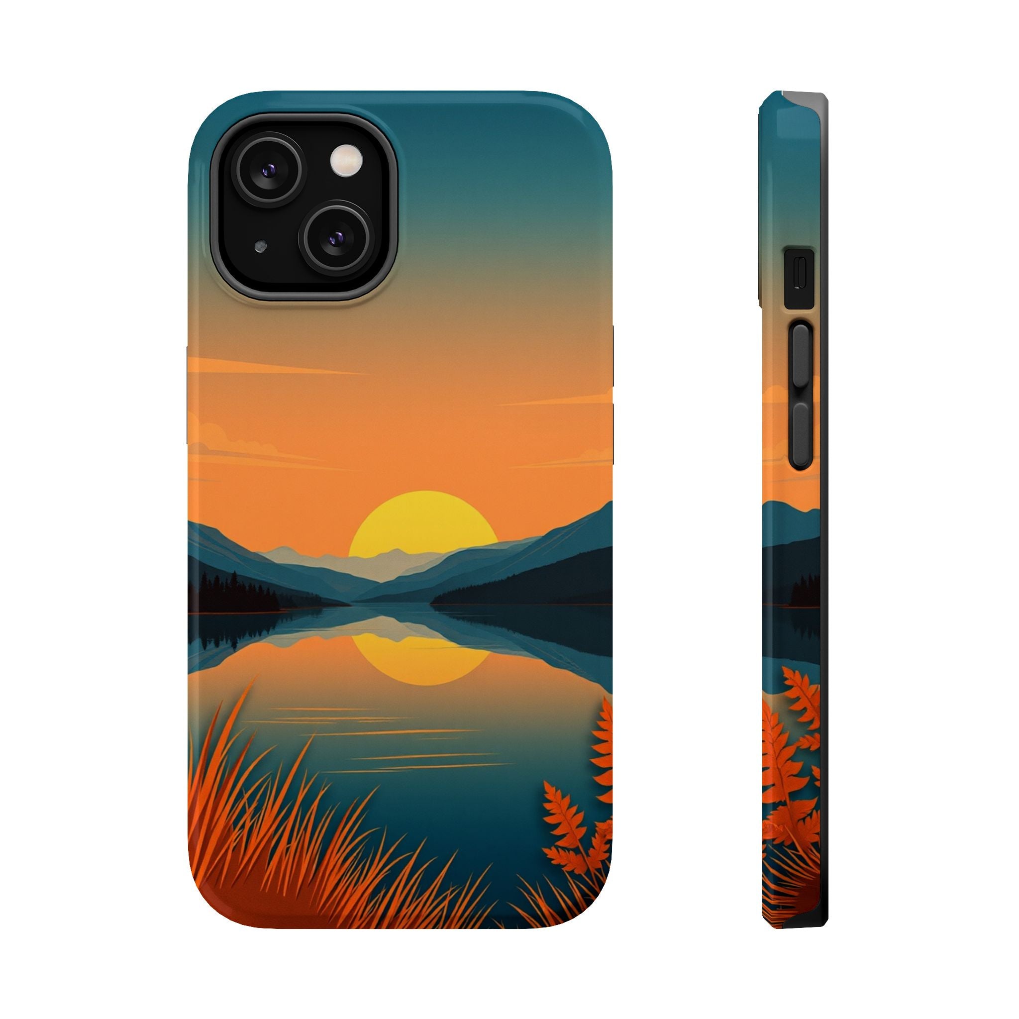 iPhone Lake at Twilight Cinematic Art Slim Everyday Designer Case · iPhone Case