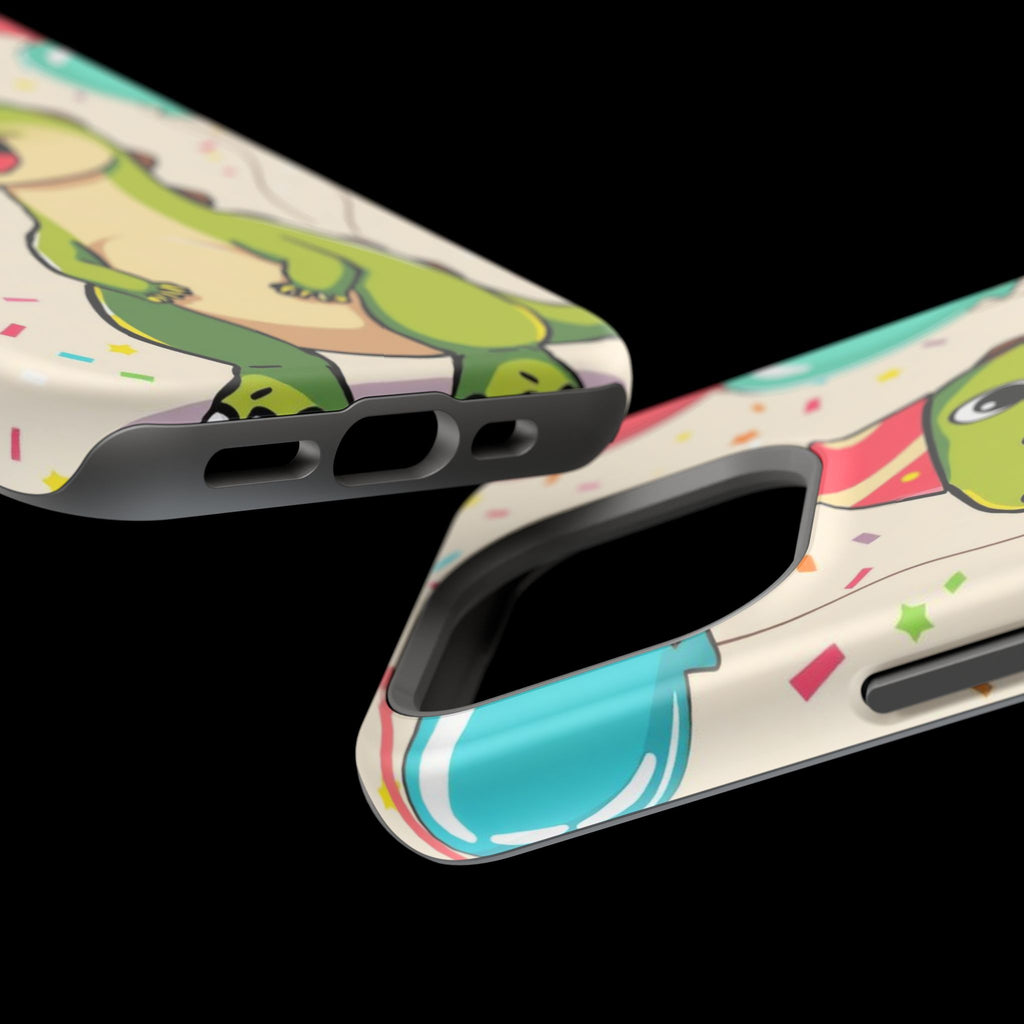 iPhone Dino with Party Hat Kids Fun Phone Case Gift Slim Snap Case · iPhone Case