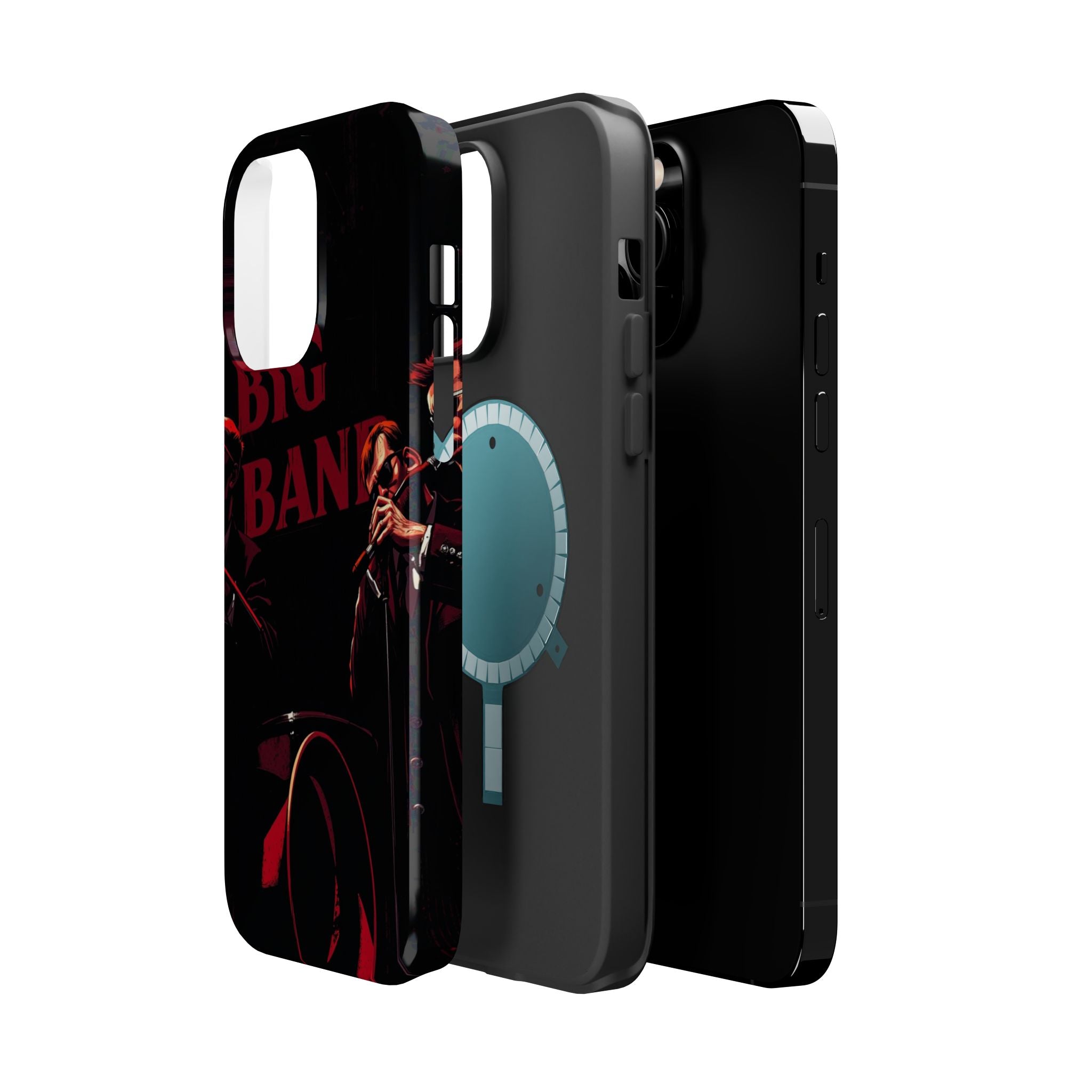 iPhone Black And Crimson Big Band Era Slim Everyday Designer Case · iPhone Case