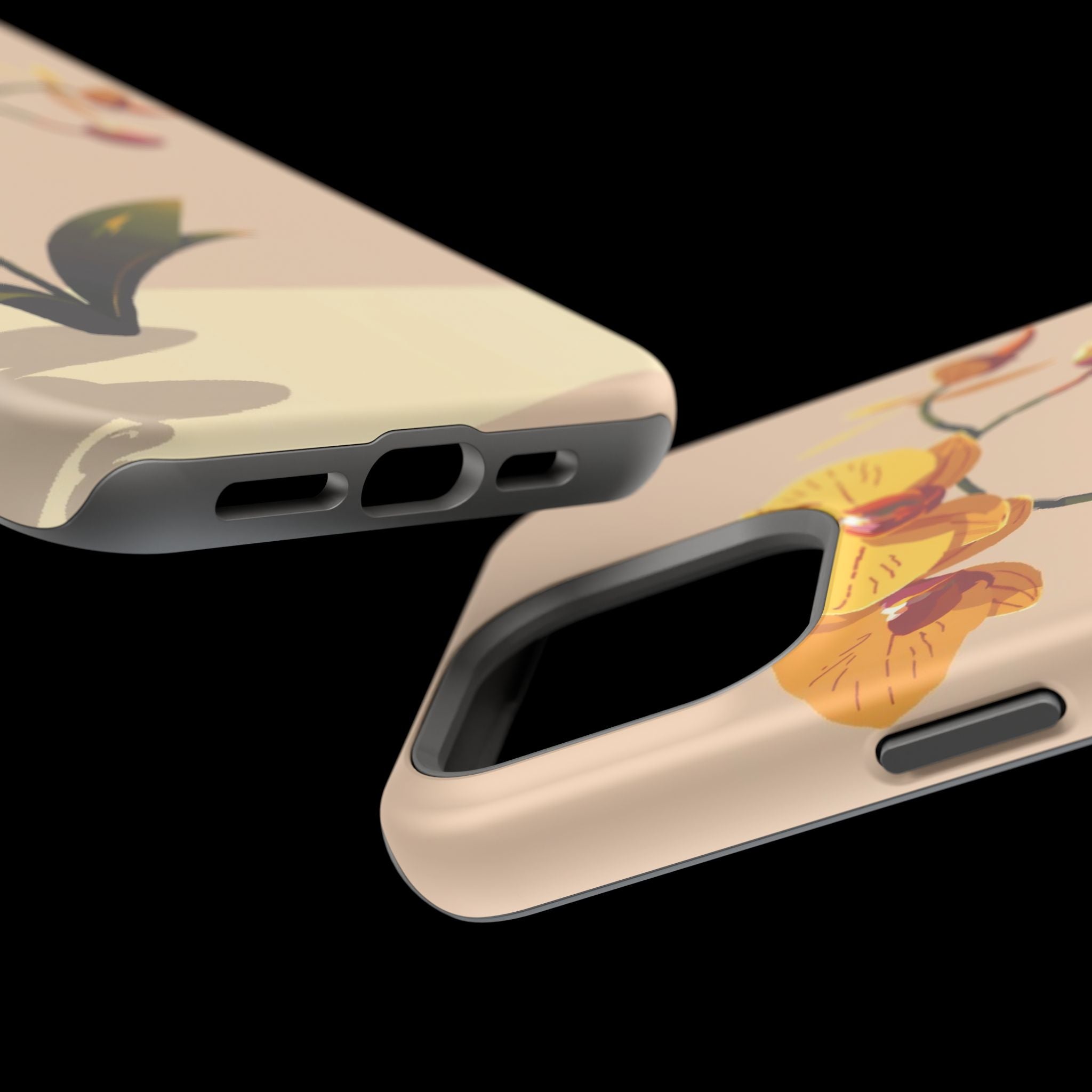 iPhone Orchid Study Pixel Art -Bit Bold Modern Everyday Snap Case · iPhone Case