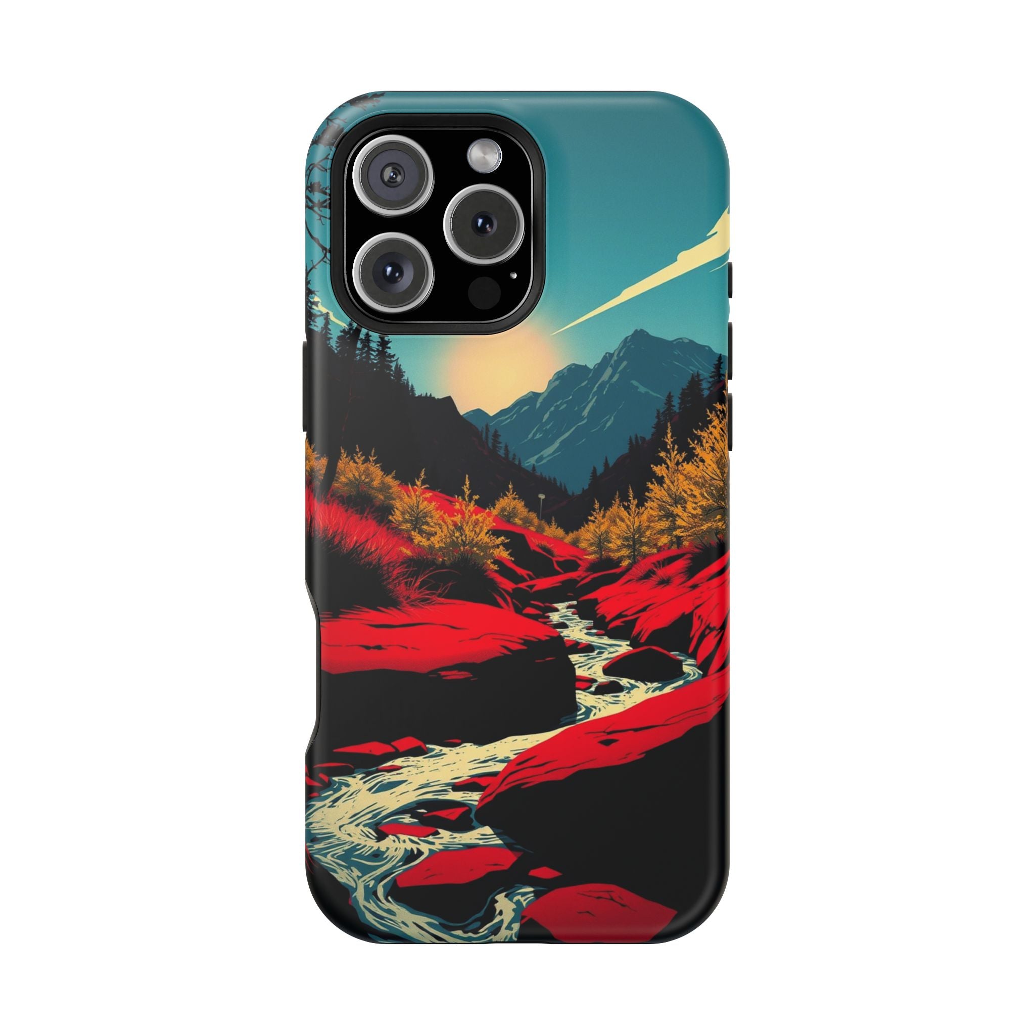 iPhone Earthy Spring Creek Design Bold Modern Everyday Snap Case · iPhone Case