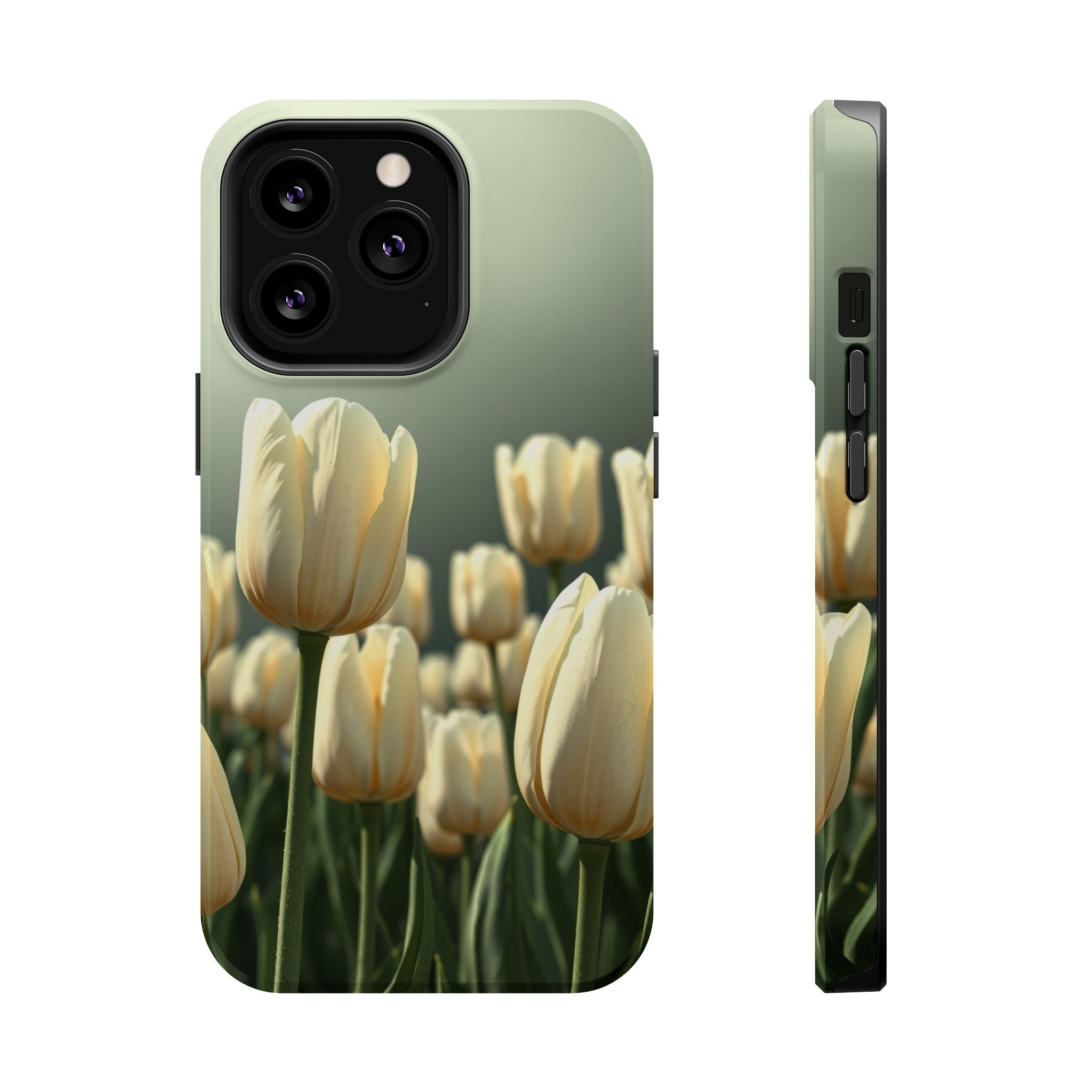 iPhone Tulip Row Serene Design Slim Everyday Designer Case · iPhone Case
