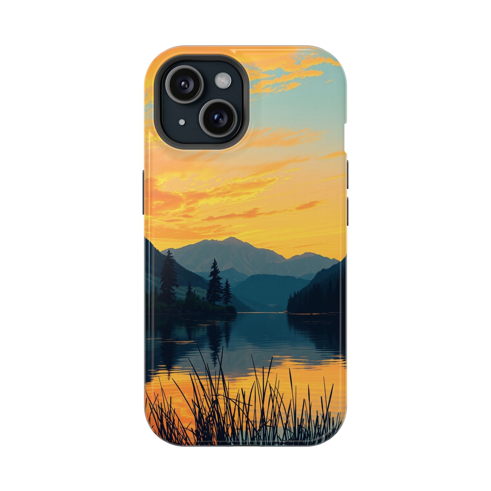 iPhone Lake at Twilight Oil Painting Impressionist iPhone Artistic · iPhone Case
