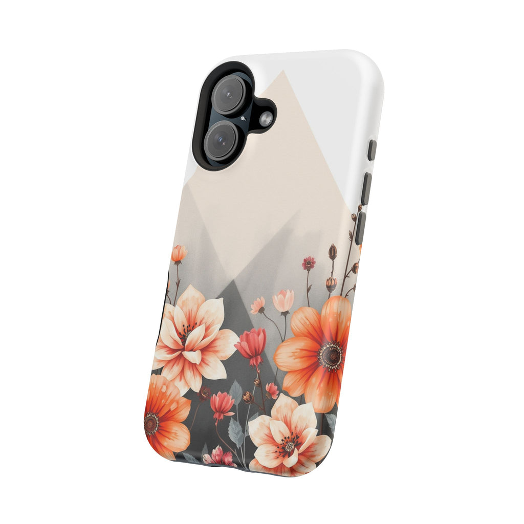 iPhone Floral Geometric Vibrant Design Slim Snap Case · iPhone Case