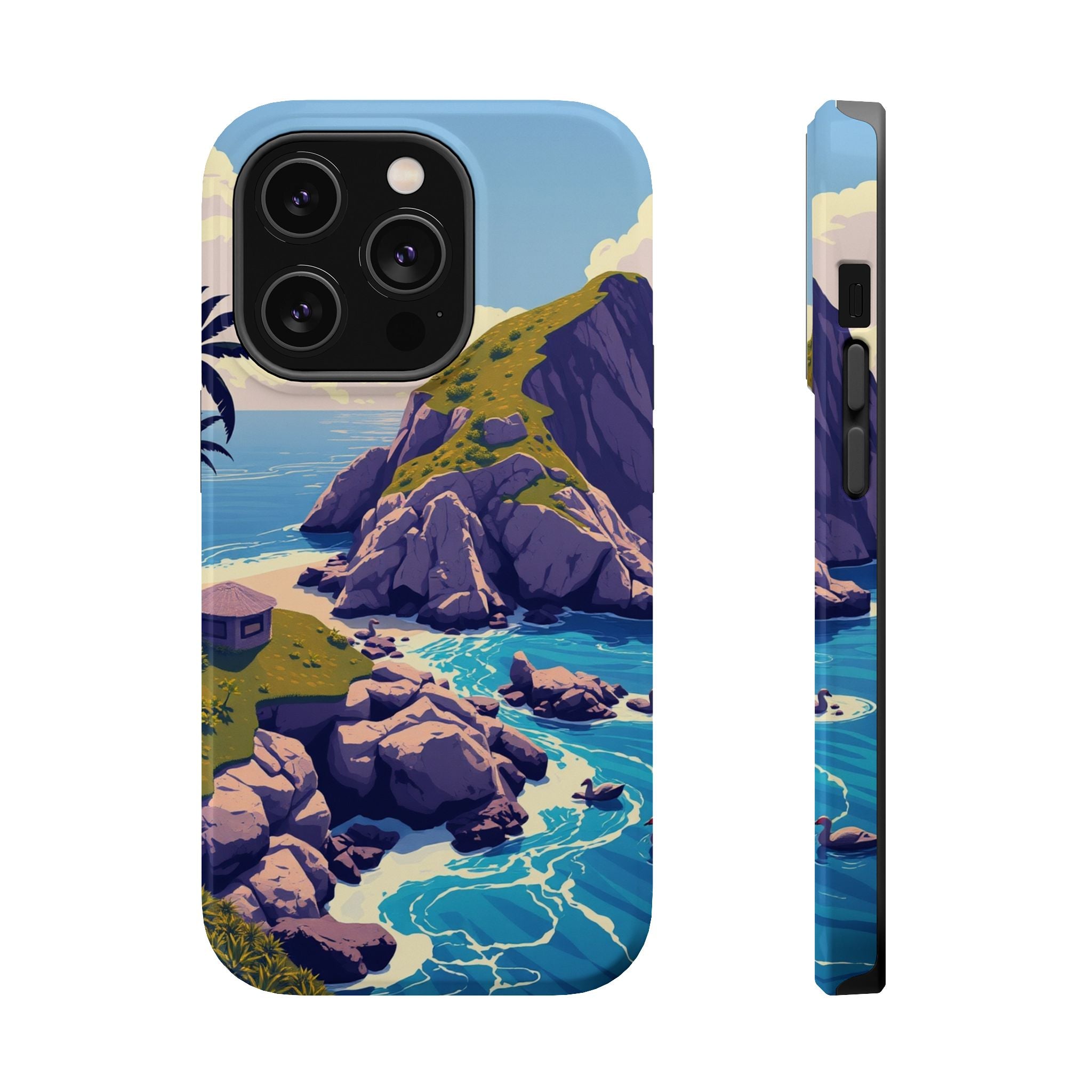 iPhone Vibrant Hibiscus Coast Design Slim Everyday Designer Case · iPhone Case