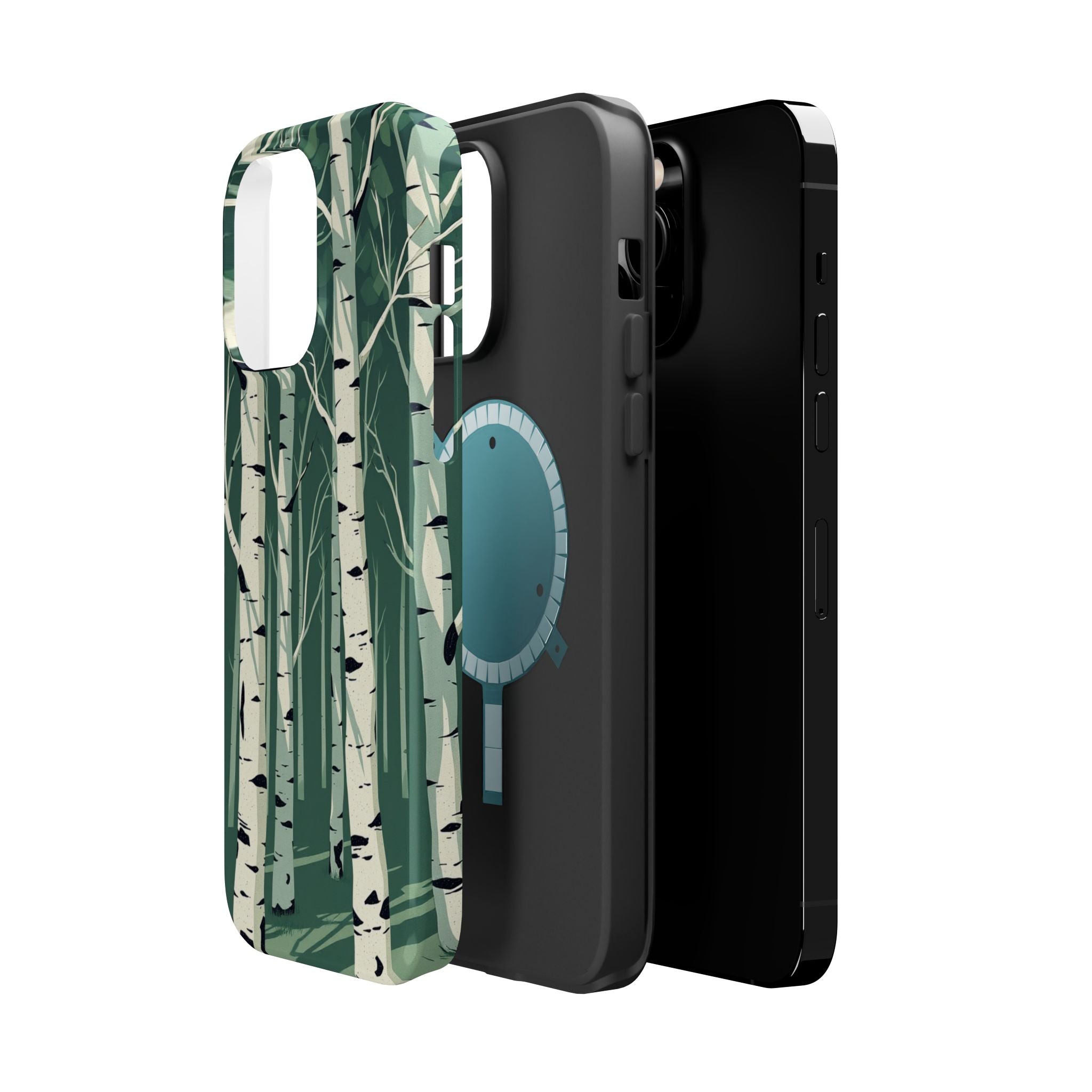 iPhone Birch Grove Abstract Geometric Slim Everyday Designer Case · iPhone Case