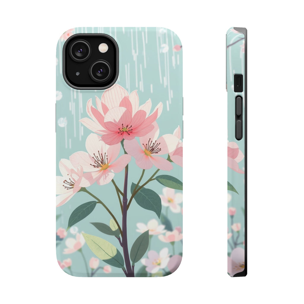 iPhone Mint And Blush Spring Shower Bloom Slim iPhone Everyday Designer · iPhone