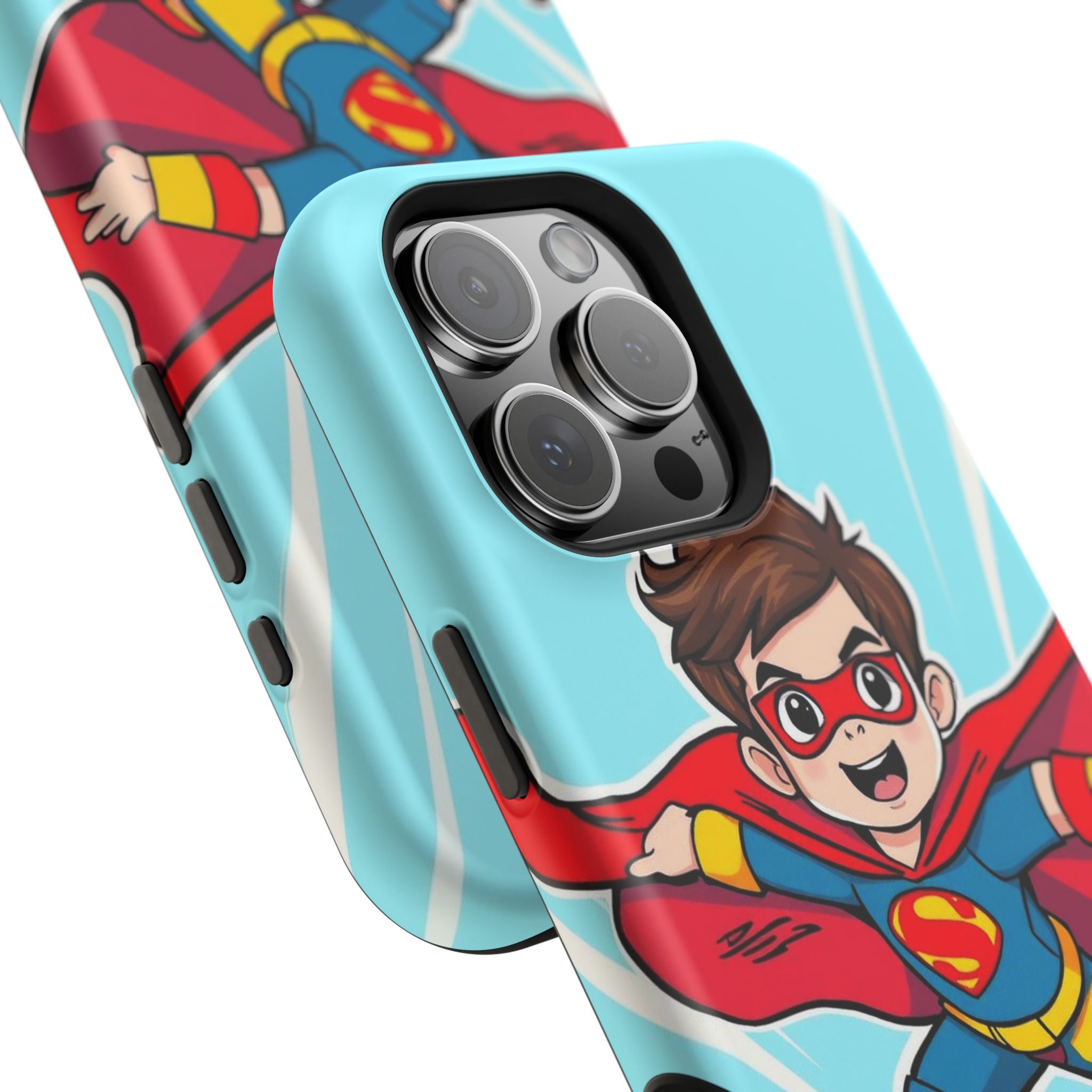 iPhone Kid Superhero Flying Kids Fun iPhone Phone Case Gift Slim · iPhone Case