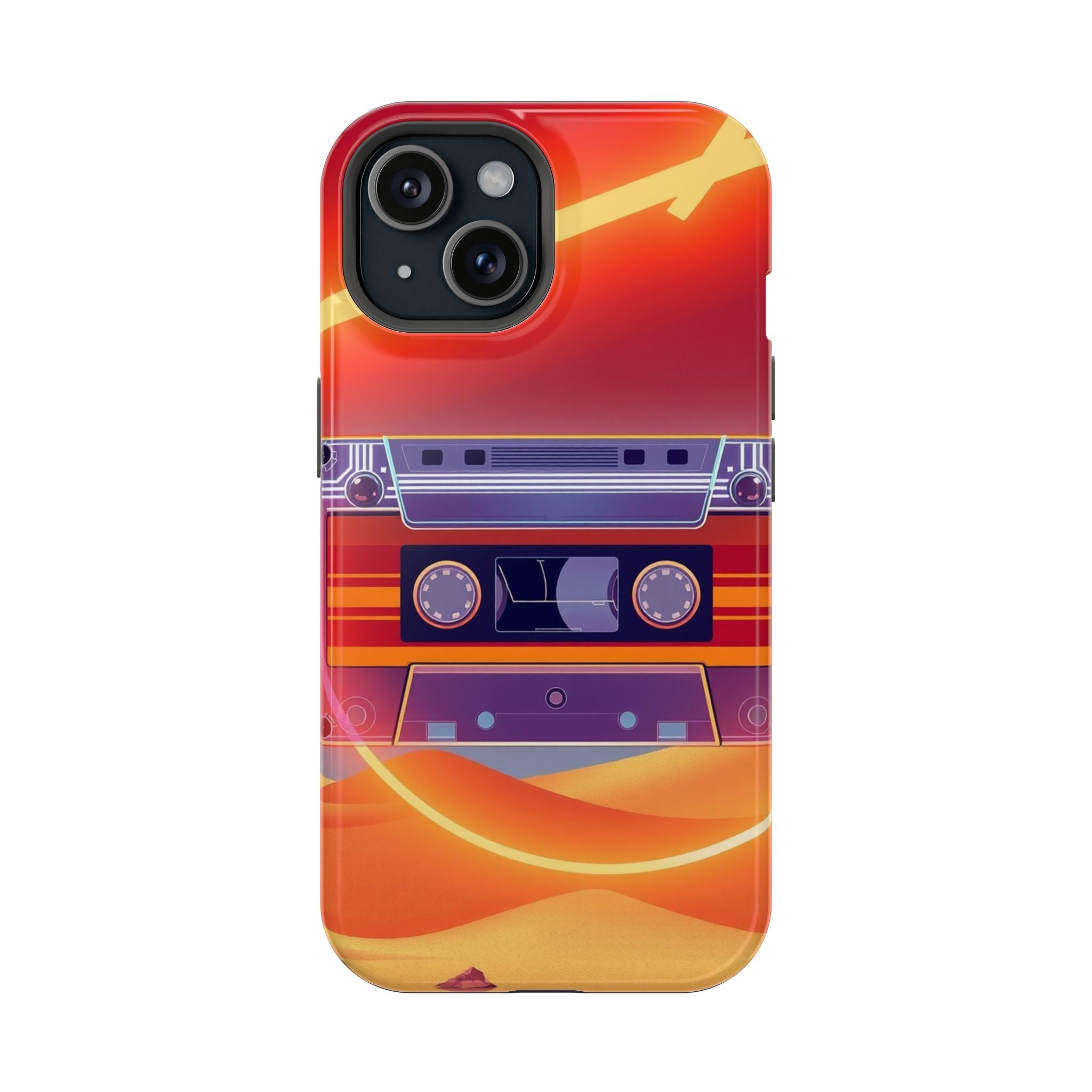 iPhone Cassette Tape Rewind Bold Art Slim Everyday Designer Case · iPhone Case