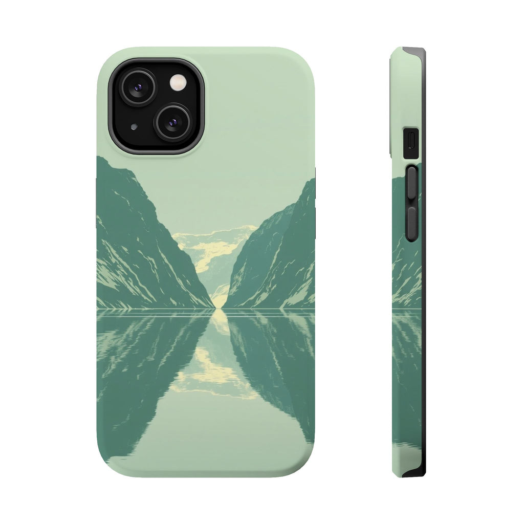 iPhone Fjord Reflection Enchanted Art Slim Everyday Designer Case · iPhone Case
