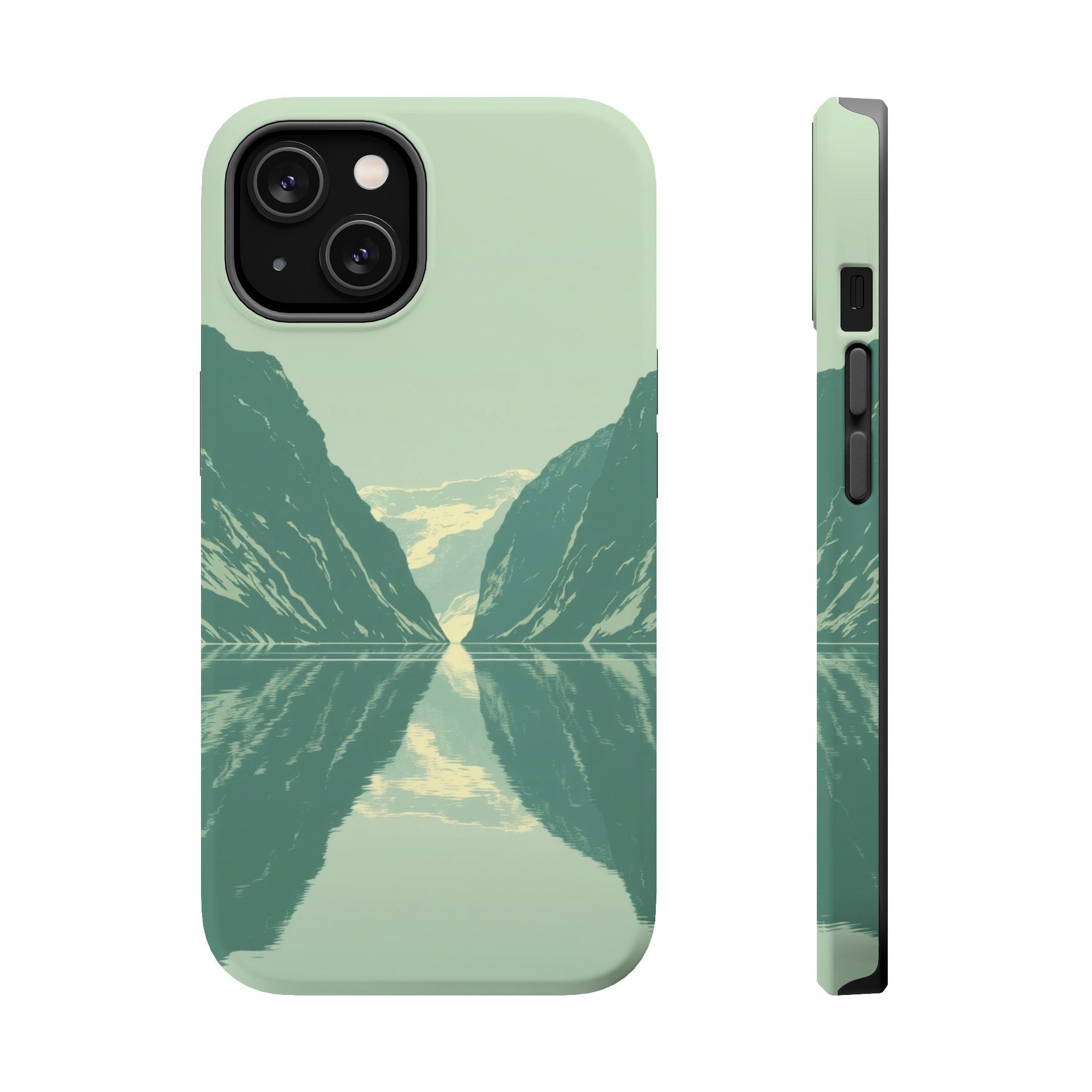 iPhone Fjord Reflection Enchanted Art Slim Everyday Designer Case · iPhone Case