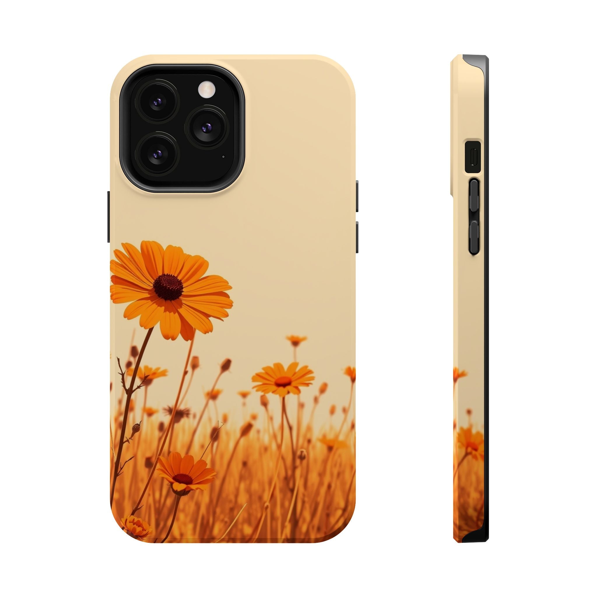 iPhone Wildflower Field Minimalist Line Art Slim Everyday Designer Case · iPhone