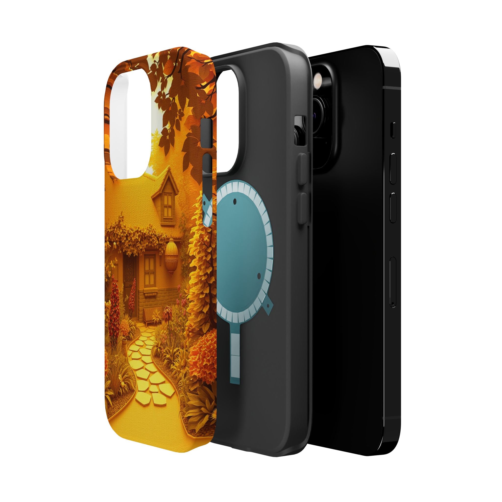 iPhone Vibrant Cottage Garden Design Slim Everyday Designer Case · iPhone Case