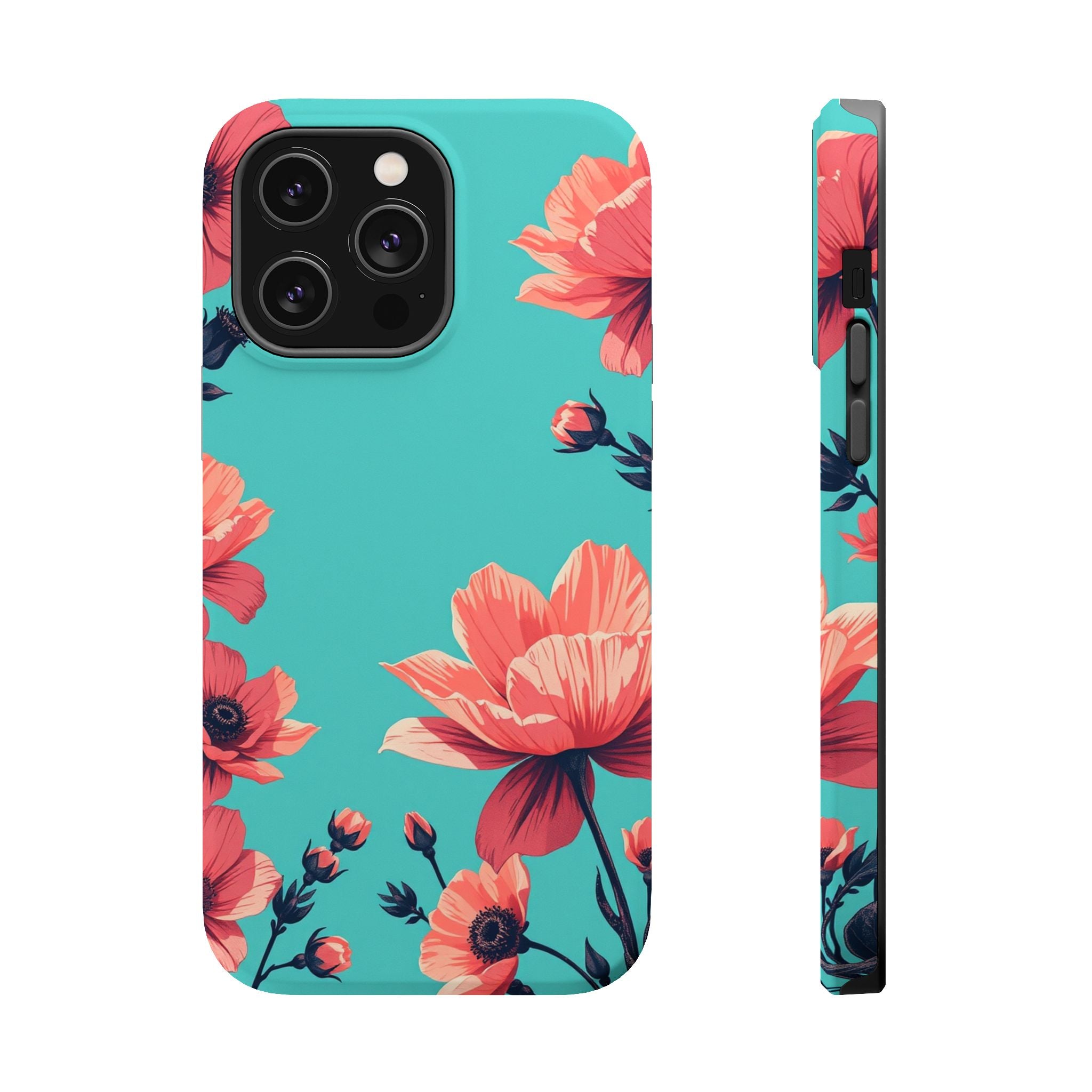 iPhone Floral Ink Wash Electric Art Slim Everyday Designer Case · iPhone Case