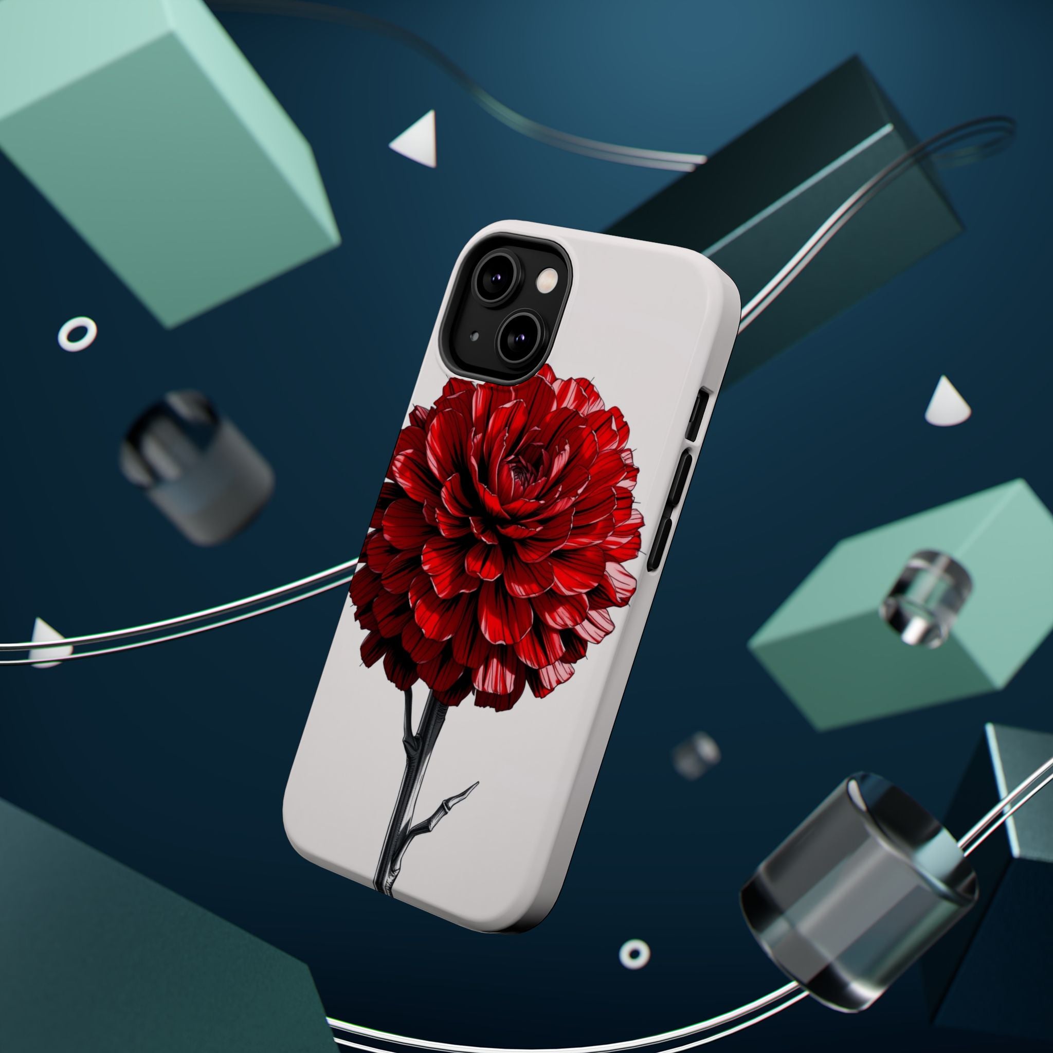 iPhone Ranunculus Stack Mystic Art Bold Modern Everyday Snap Case · iPhone Case