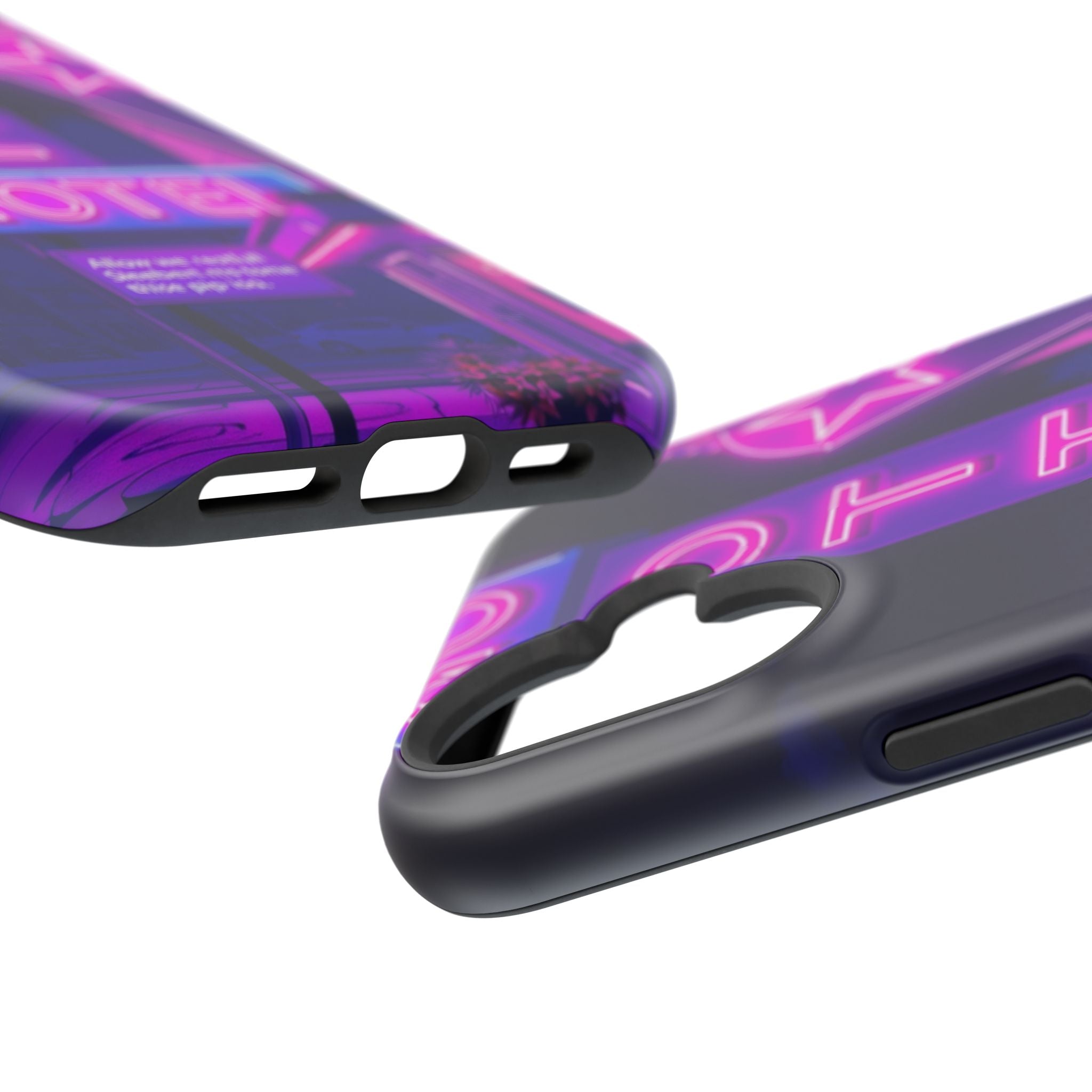 iPhone Neon Sign Motel Enchanted Art Slim Everyday Designer Case · iPhone Case