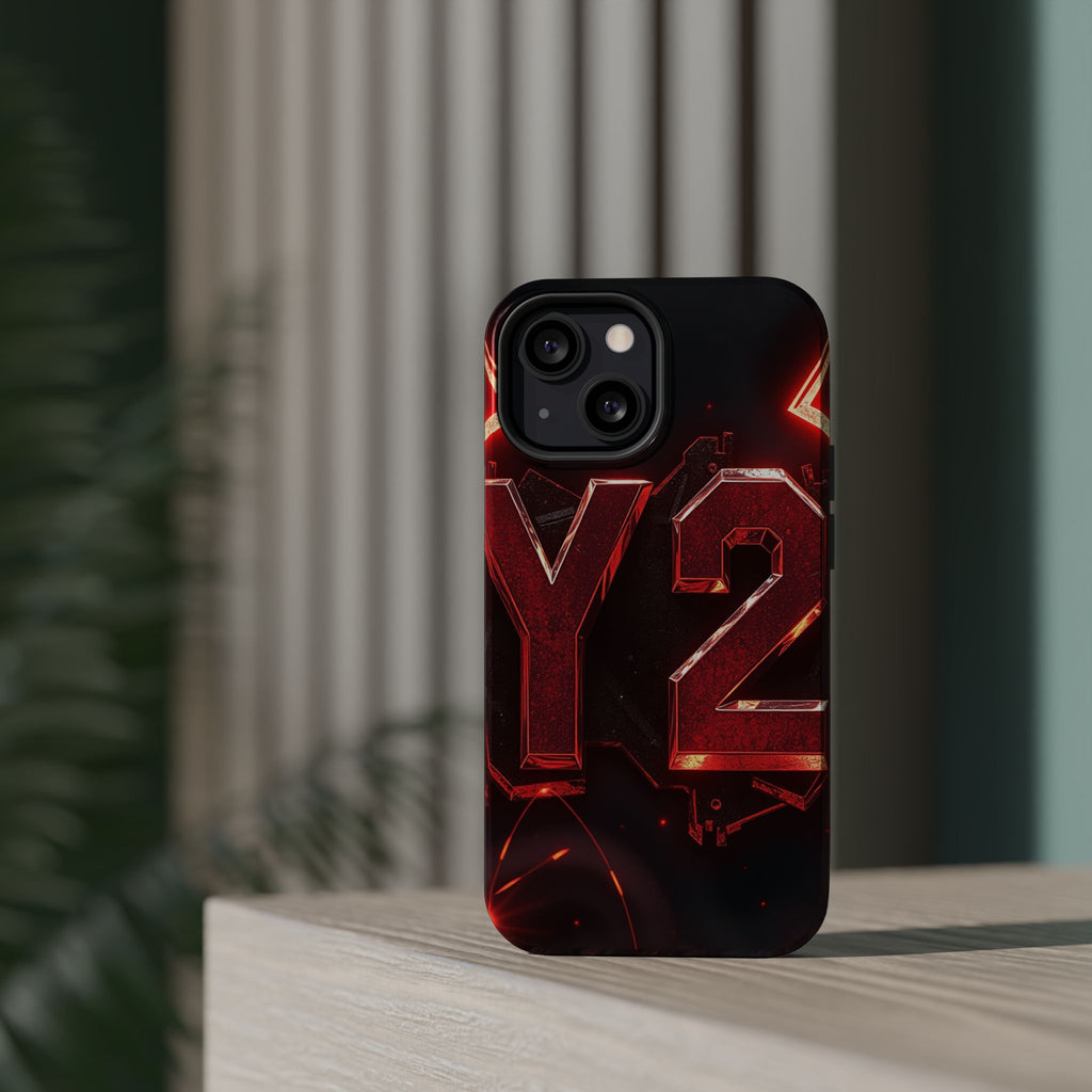 iPhone Y2K Holographic Bold Art Slim Everyday Designer Case · iPhone Case