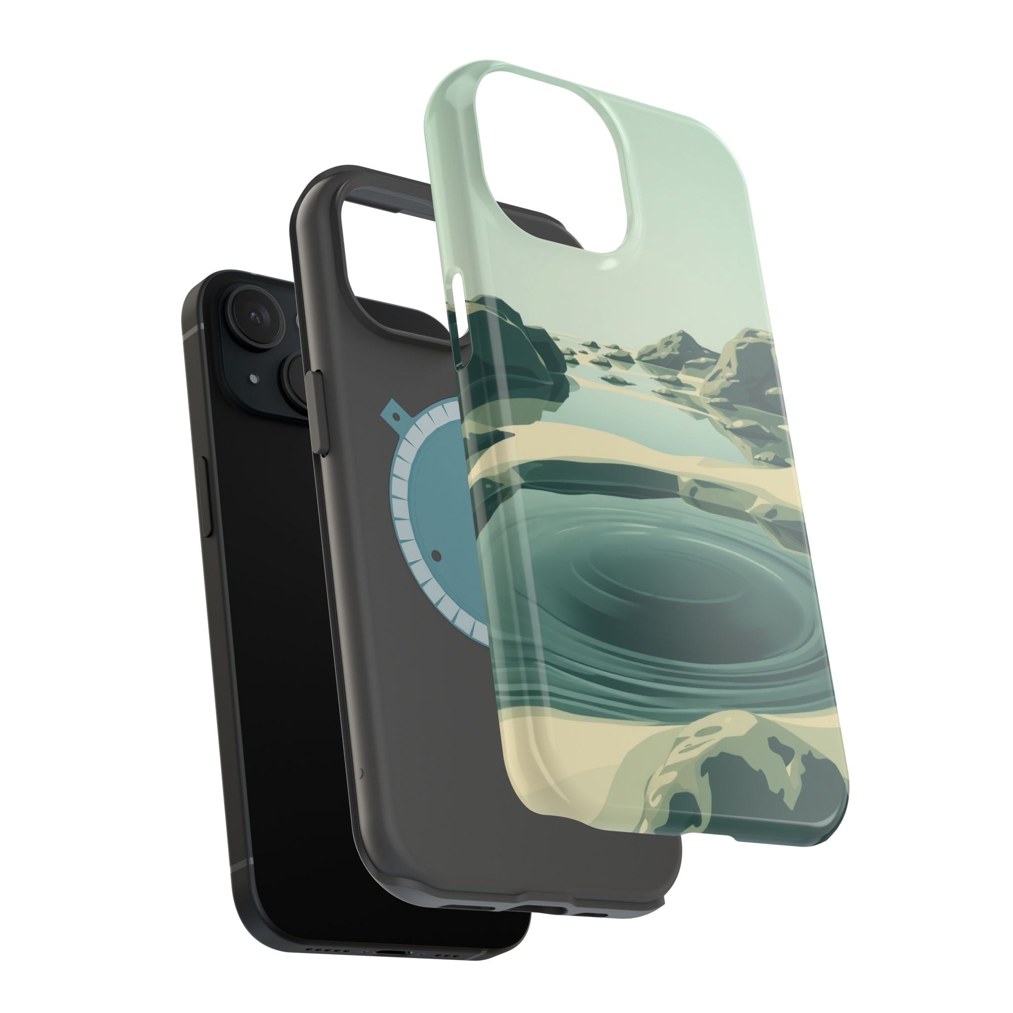iPhone Radiant Tidal Pool Design Bold Modern Everyday Snap Case · iPhone Case